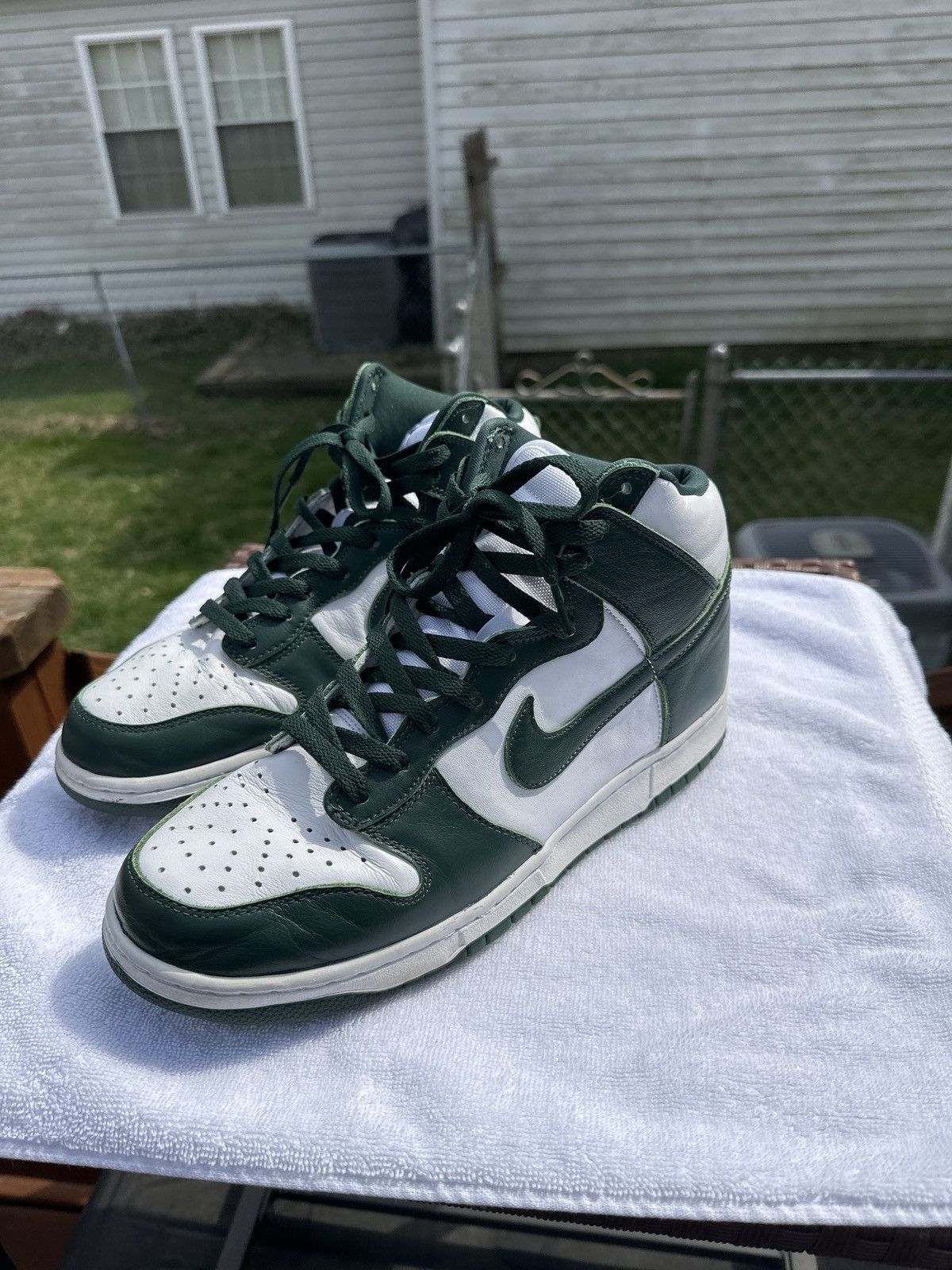 Nike Nike Dunk HI SP “Spartan Green” Size US 10 / EU 43 - 1 Thumbnail