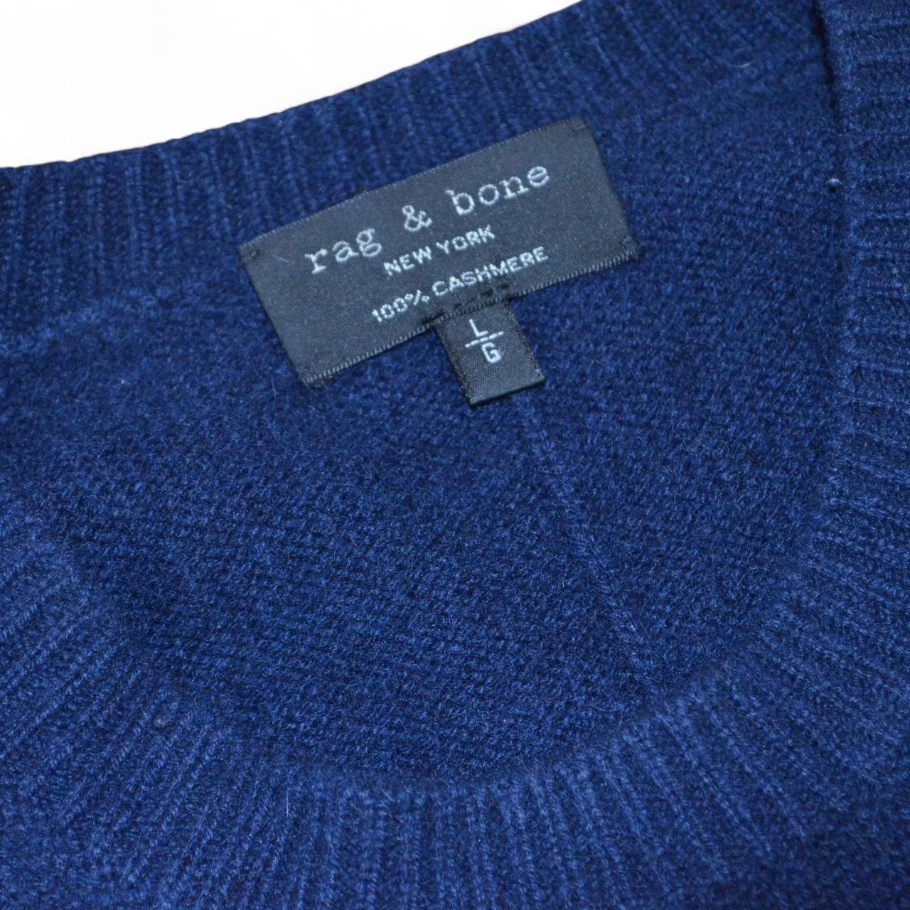 Rag & Bone Rag & Bone navy 100% cashmere crewneck sweater large Size US L / EU 52-54 / 3 - 2 Thumbnail