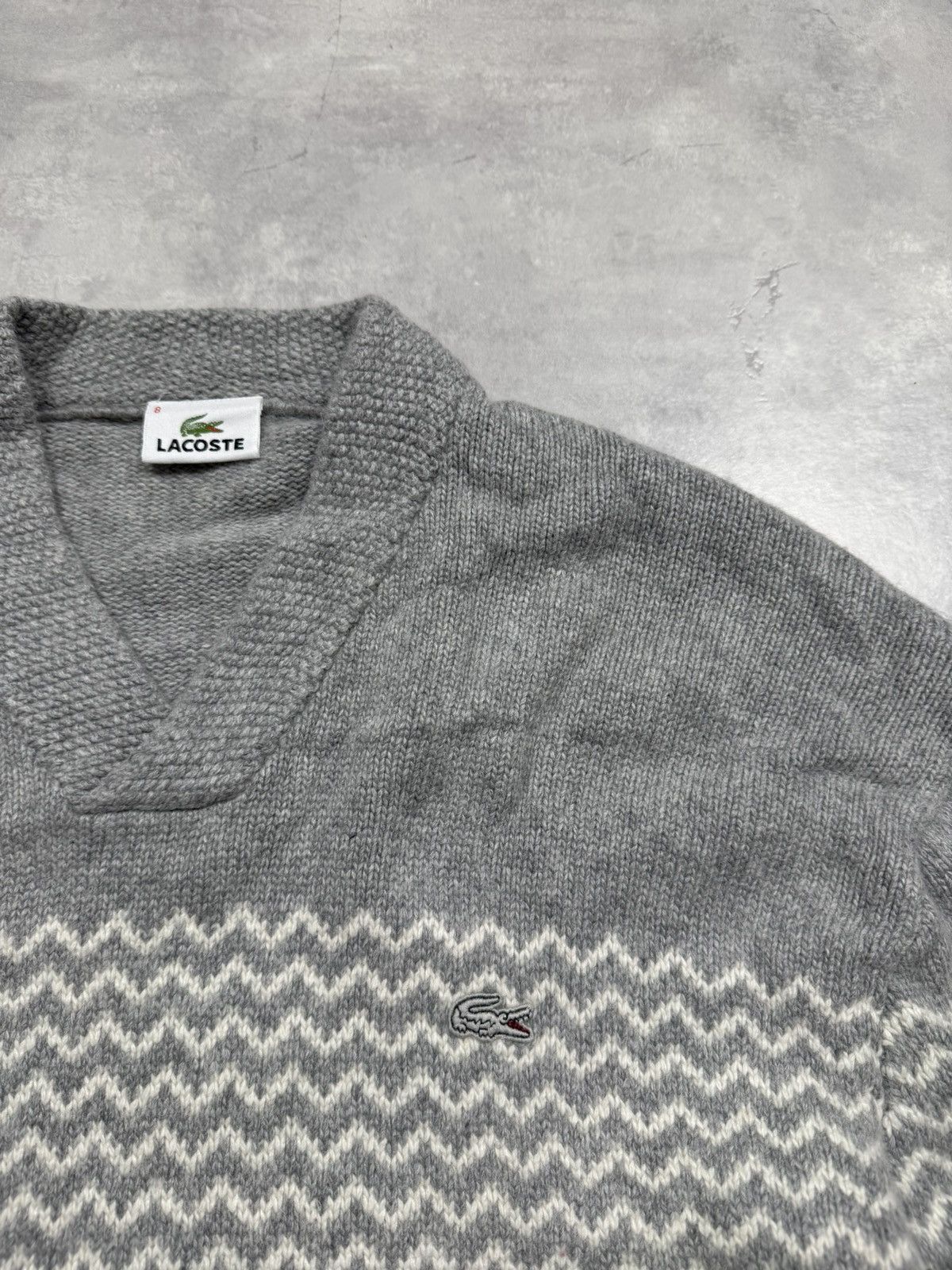 Lacoste Lacoste Wool Sweater Size US L / EU 52-54 / 3 - 2 Thumbnail