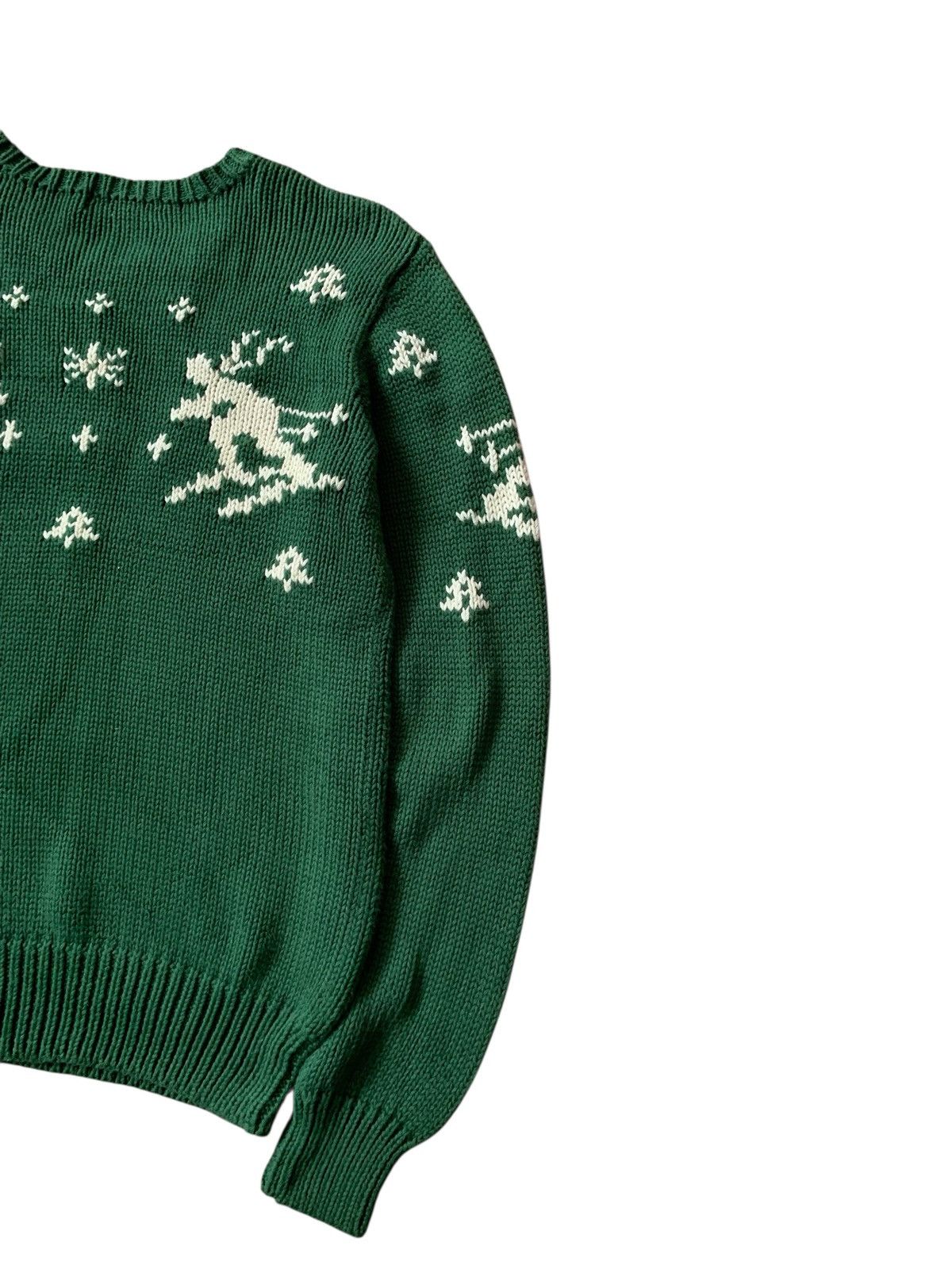 Polo Ralph Lauren 🔥POLO RL SKI KNITWEAR JUMPER GREEN Size US M / EU 48-50 / 2 - 8 Thumbnail