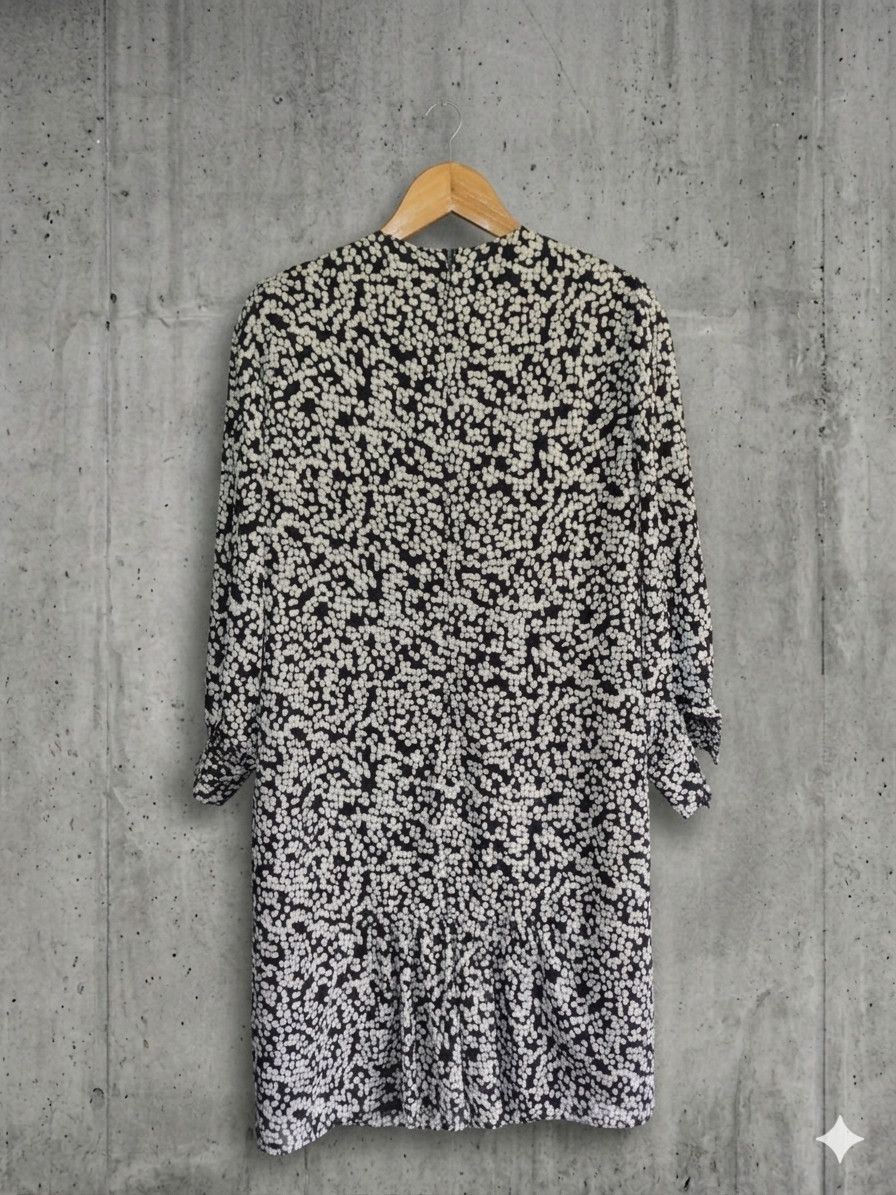 Hanae Mori Vintage Hanae Mori Boutique 1980s Abstract Print Dress Size M / US 6-8 / IT 42-44 - 2 Thumbnail