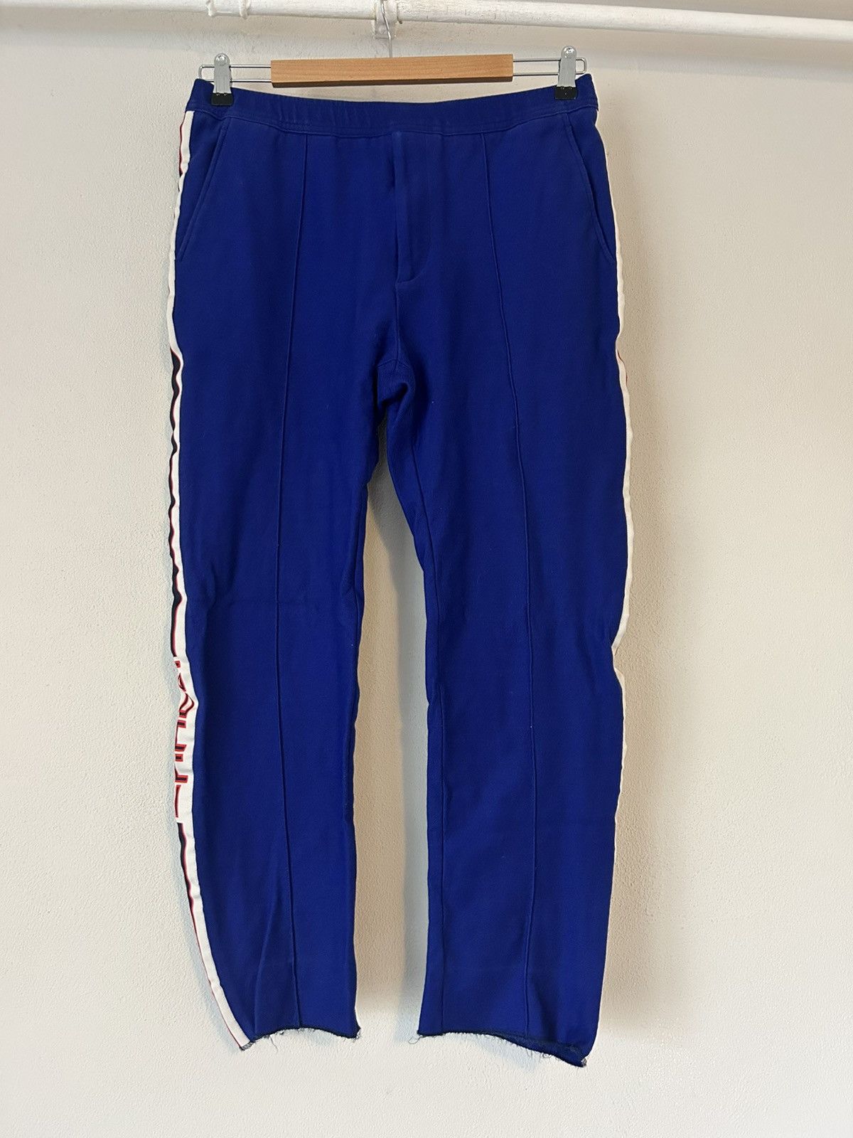 Gucci Blue Jersey Track Pants with Logo Stripes Size US 32 / EU 48 - 1 Thumbnail
