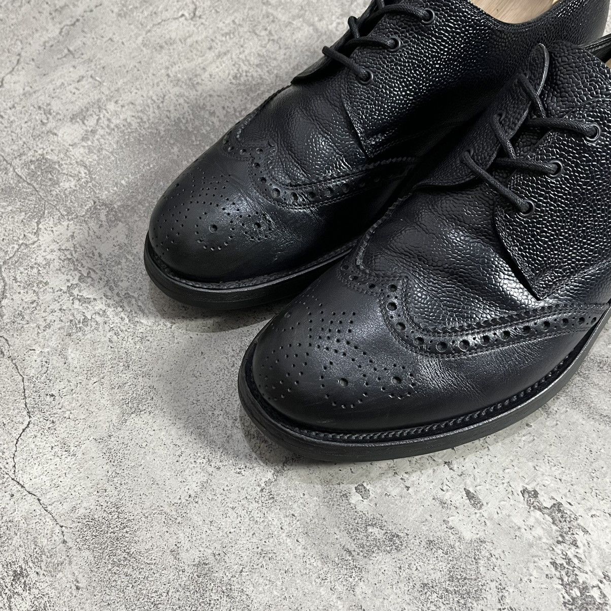 Prada PRADA Wingtip Brogue Oxford Leather Derby Shoes - Black Size US 9.5 / EU 42-43 - 3 Thumbnail