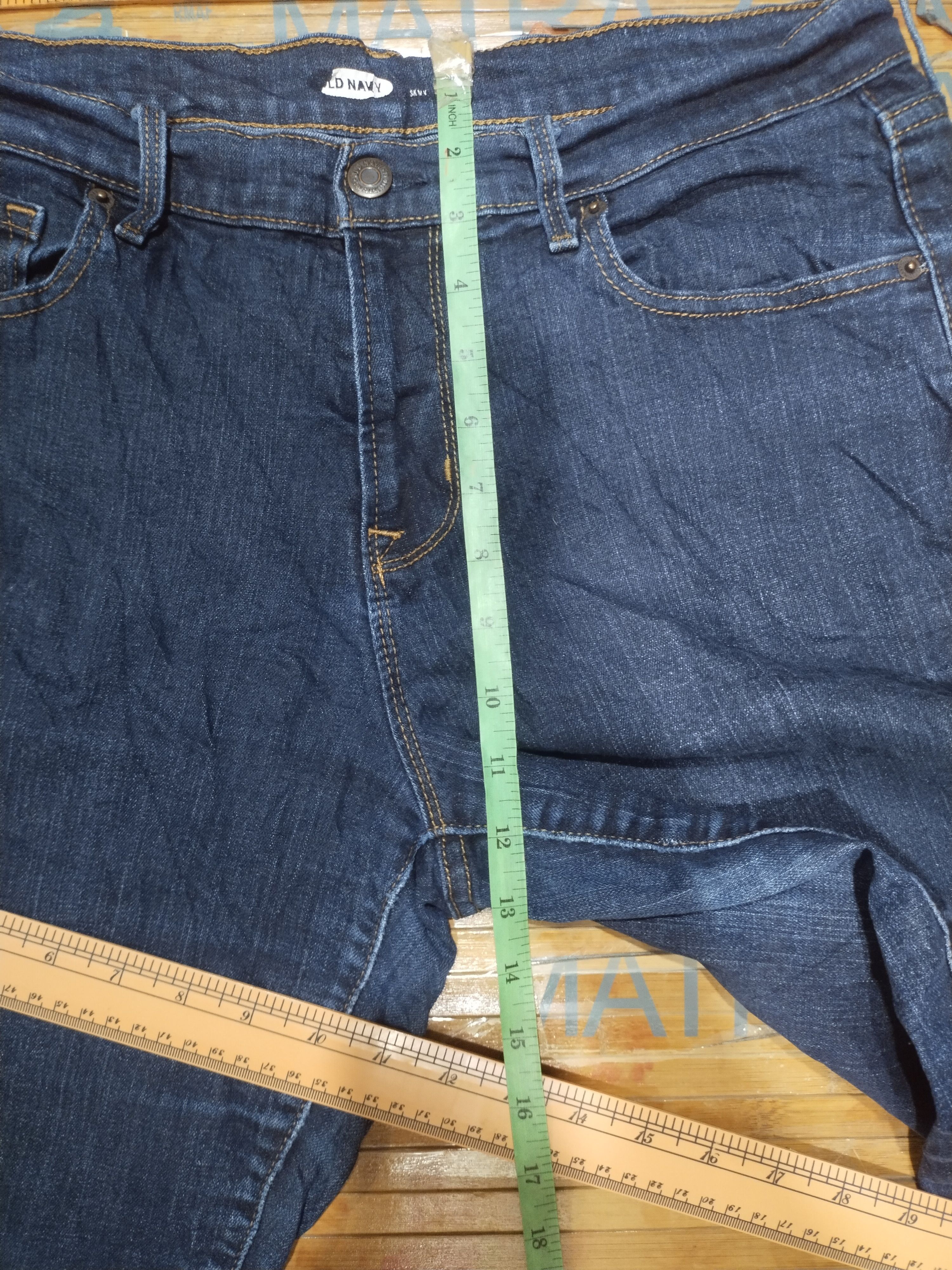 Old Navy × Vintage Jeans Stretch Women Old Navy Sz L ( 31"/32") Size 31" - 6 Thumbnail