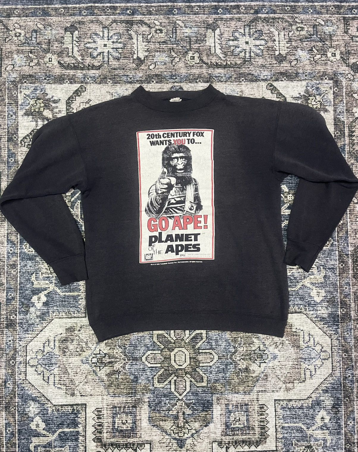 Vintage 🔥HOT🔥VTG 90S PLANET OF THE APES GO APE MOVIE MOSQUITOHEAD Size US M / EU 48-50 / 2 - 1 Thumbnail