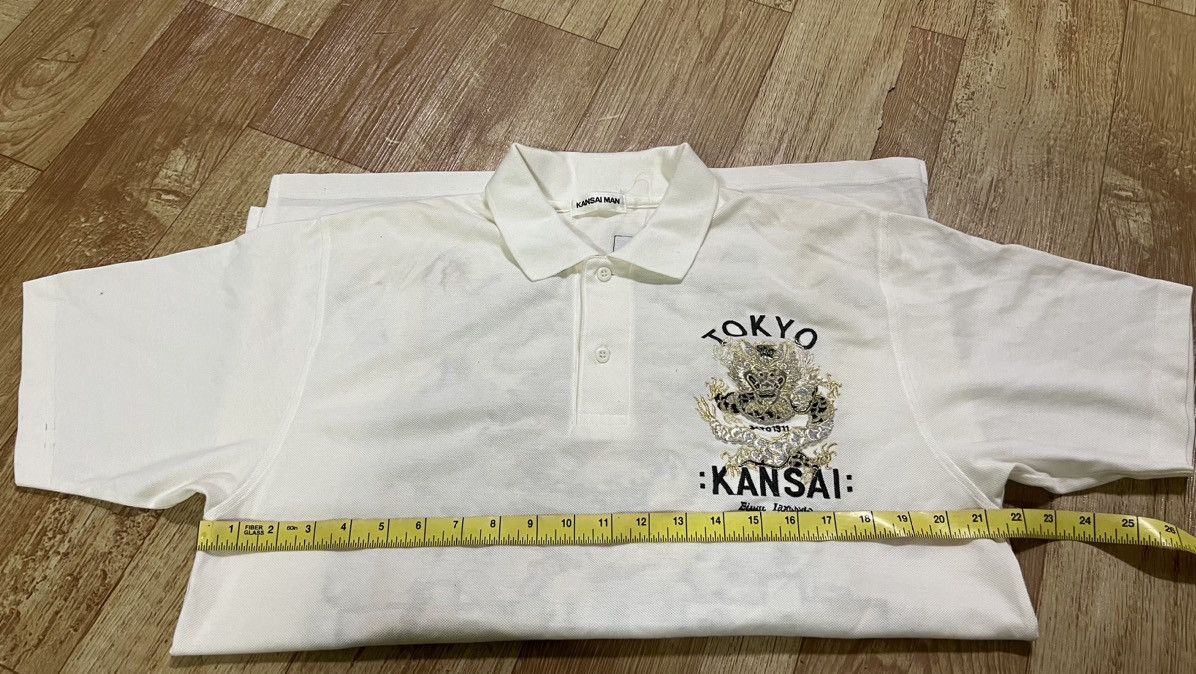 Japanese Brand VINTAGE 80-90s KANSAI MAN POLOS BIG DRAGON ART EMBROIDERY Size US L / EU 52-54 / 3 - 16 Thumbnail