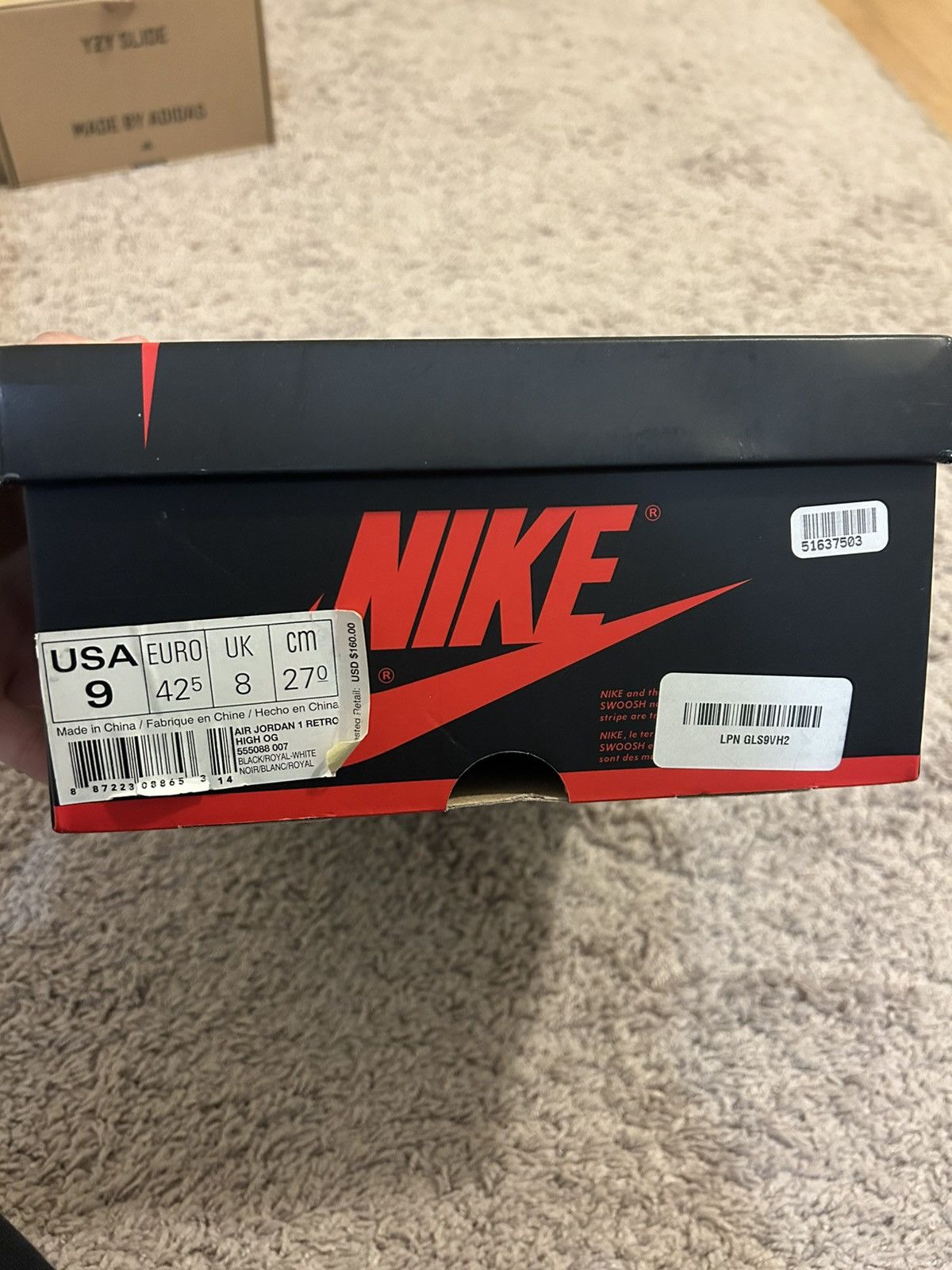Jordan Brand Jordan 1 Retro OG Royal 2017 - Size 9 Size US 9 / EU 42 - 10 Thumbnail