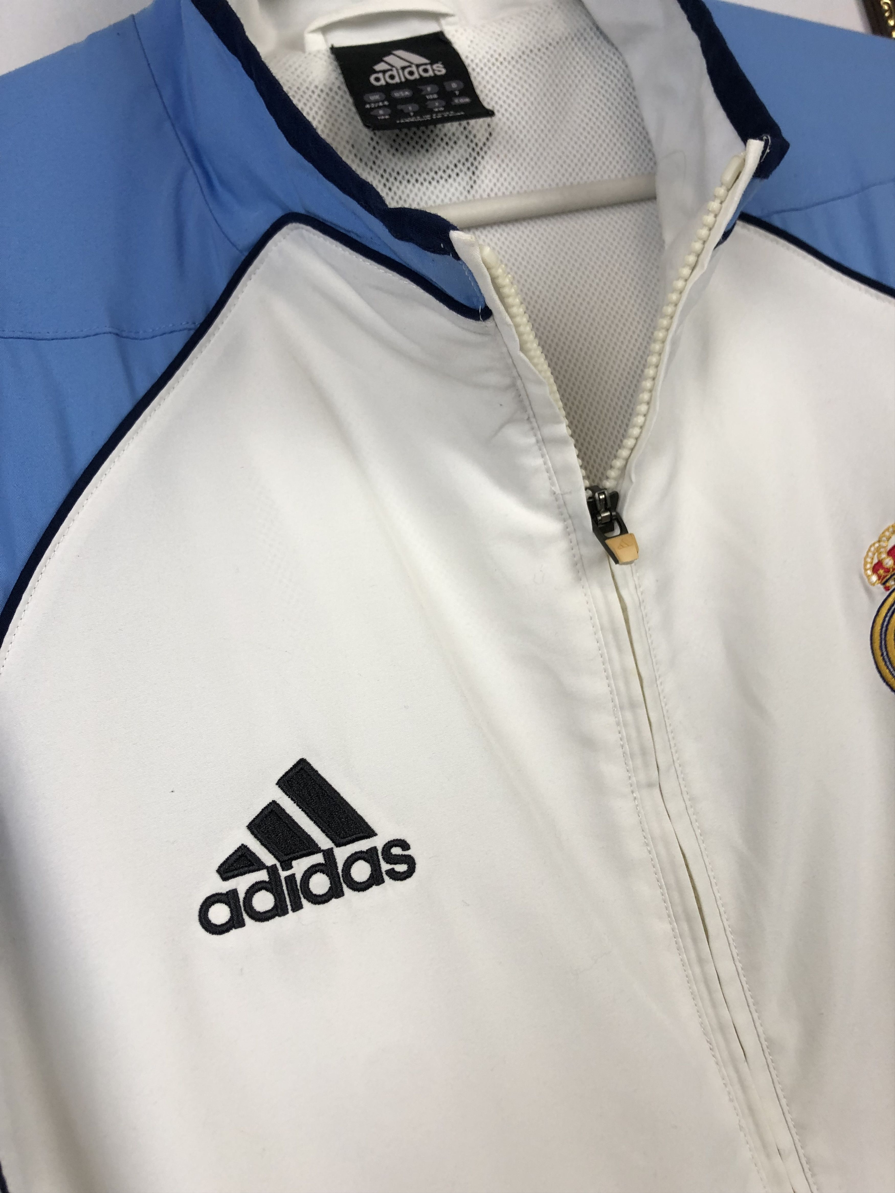 Adidas × Vintage Vintage Real Madrid Football Jacket Soccer Track Top Zip Size US L / EU 52-54 / 3 - 8 Thumbnail