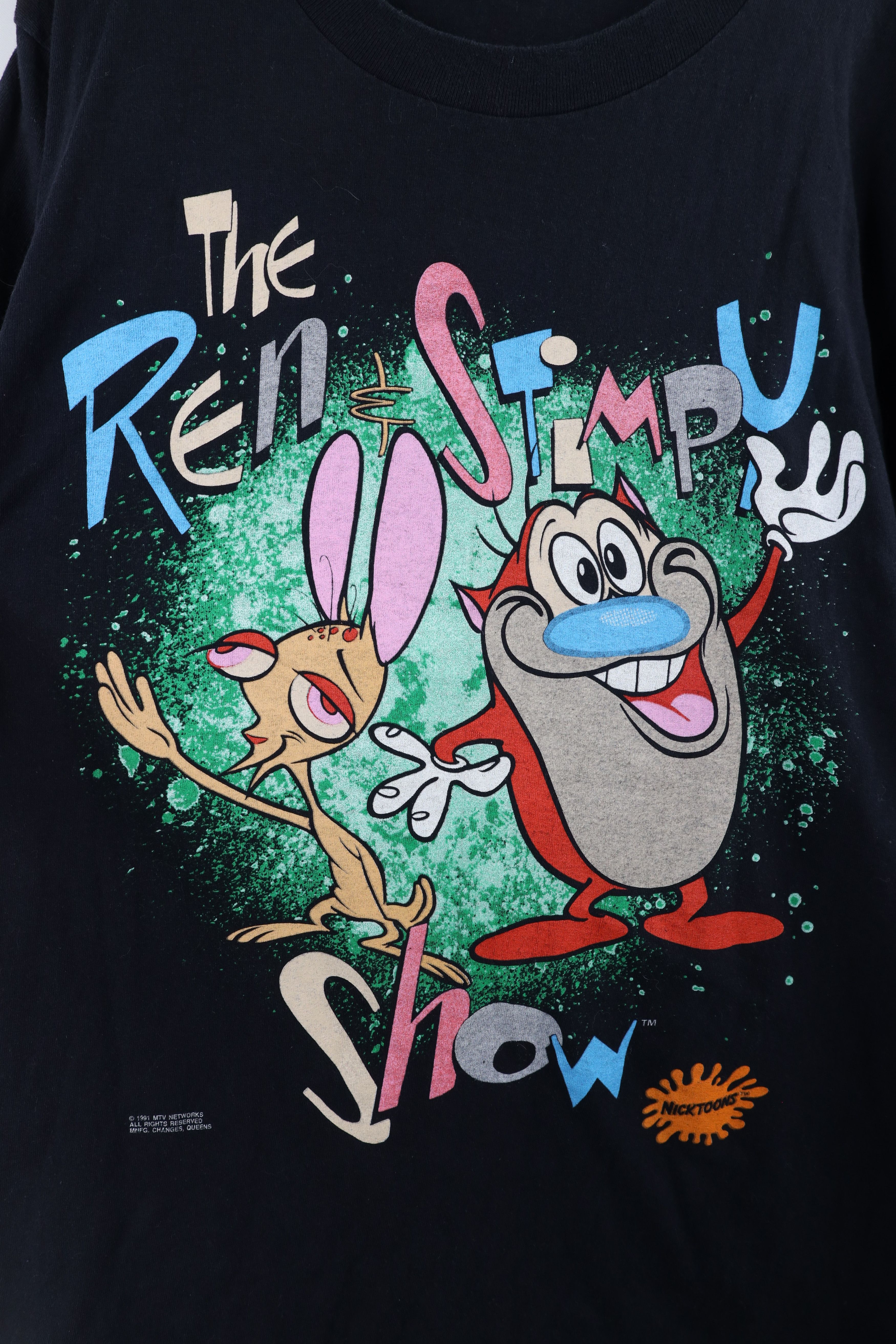 Vintage Vintage 90s The Ren & Stimpy Show Short Sleeve T-Shirt USA Size US L / EU 52-54 / 3 - 4 Thumbnail