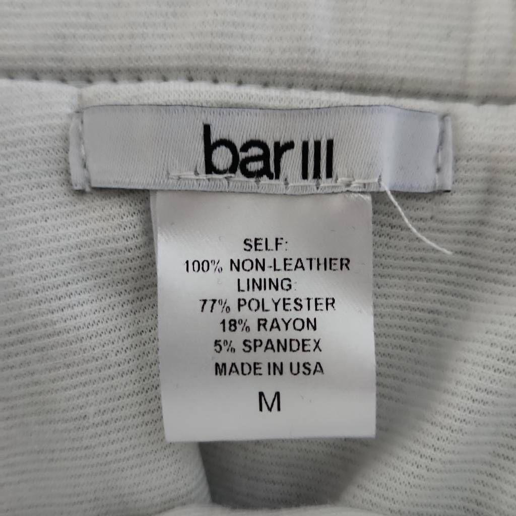 Bar III Bar III Women's Size Medium Black Perforated Faux Leather Sk Size 30" / US 8 / IT 44 - 2 Thumbnail