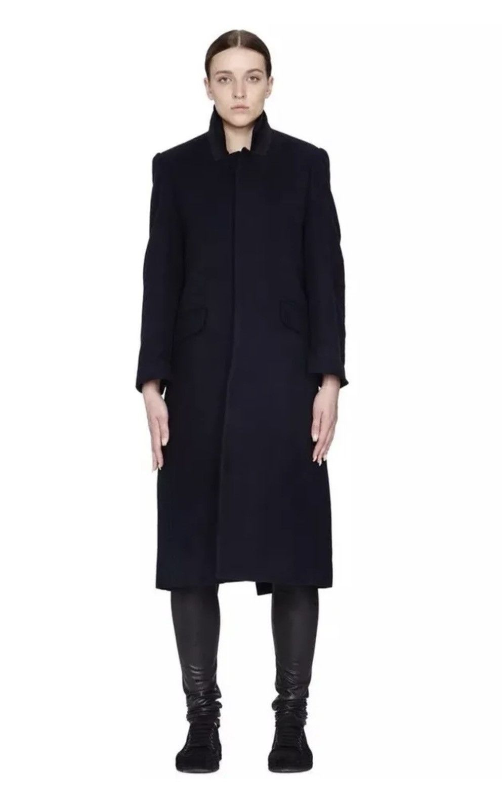 image of Vetements Vetemans Women’S Dark Navy Coat M NWT $3300 in Blue, Women's (Size Medium)