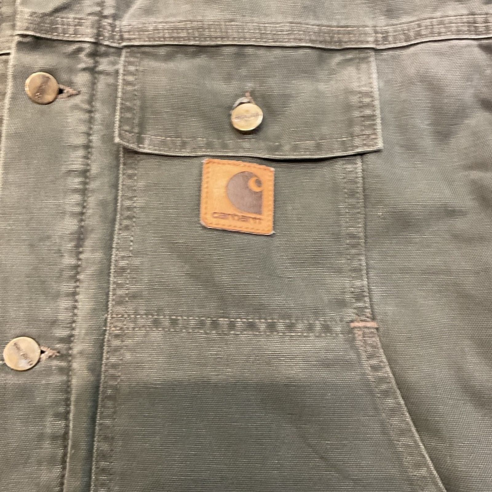 Carhartt Vintage Carhartt Duck Quilt Lined Green Jacket Size US XXL / EU 58 / 5 - 4 Thumbnail