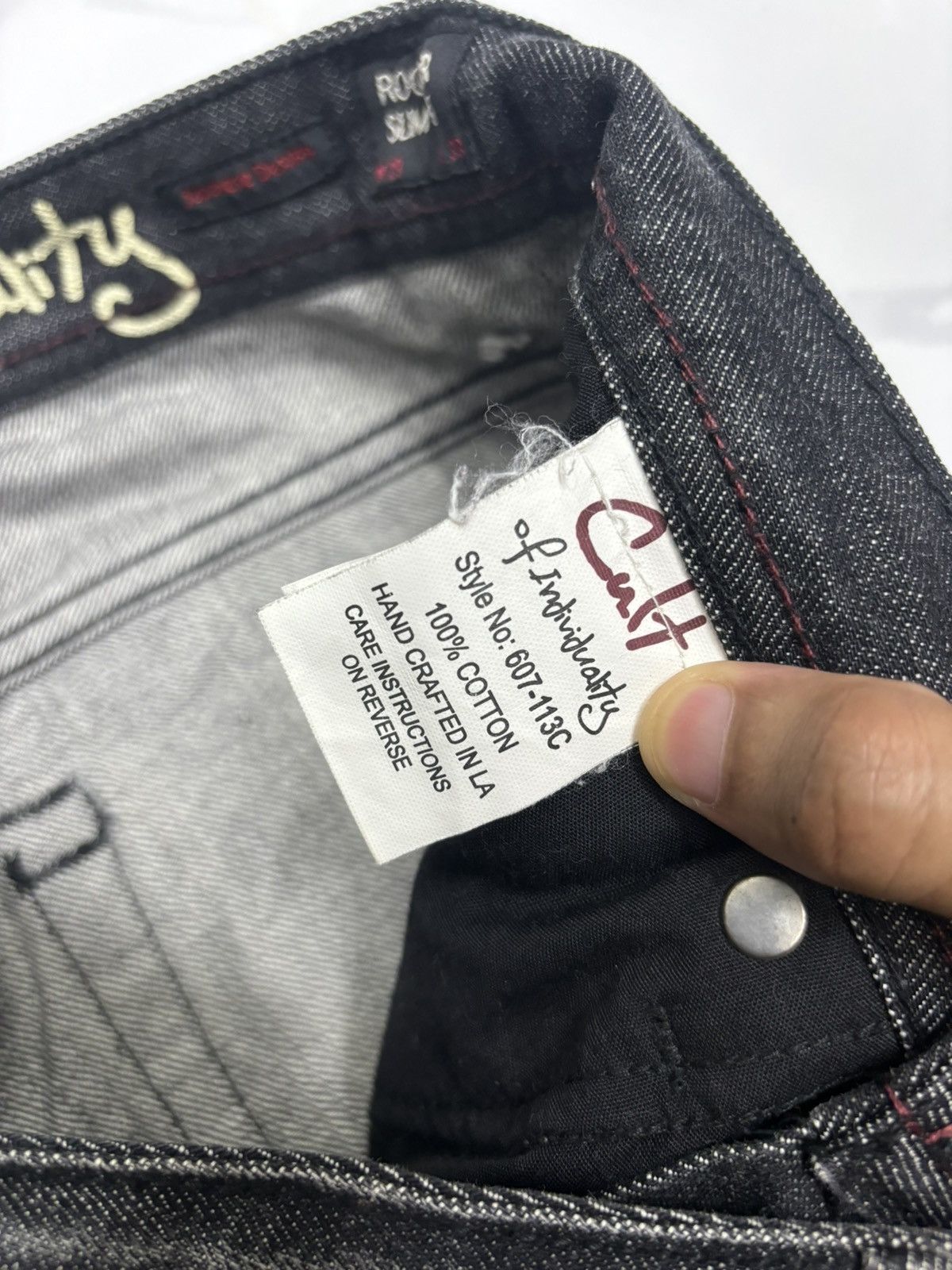 Cult Of Individuality 🔥CULT OF INDIVIDUALITY JAPANESE DENIM ROCKER SLIM FIT JEANS Size US 30 / EU 46 - 13 Thumbnail