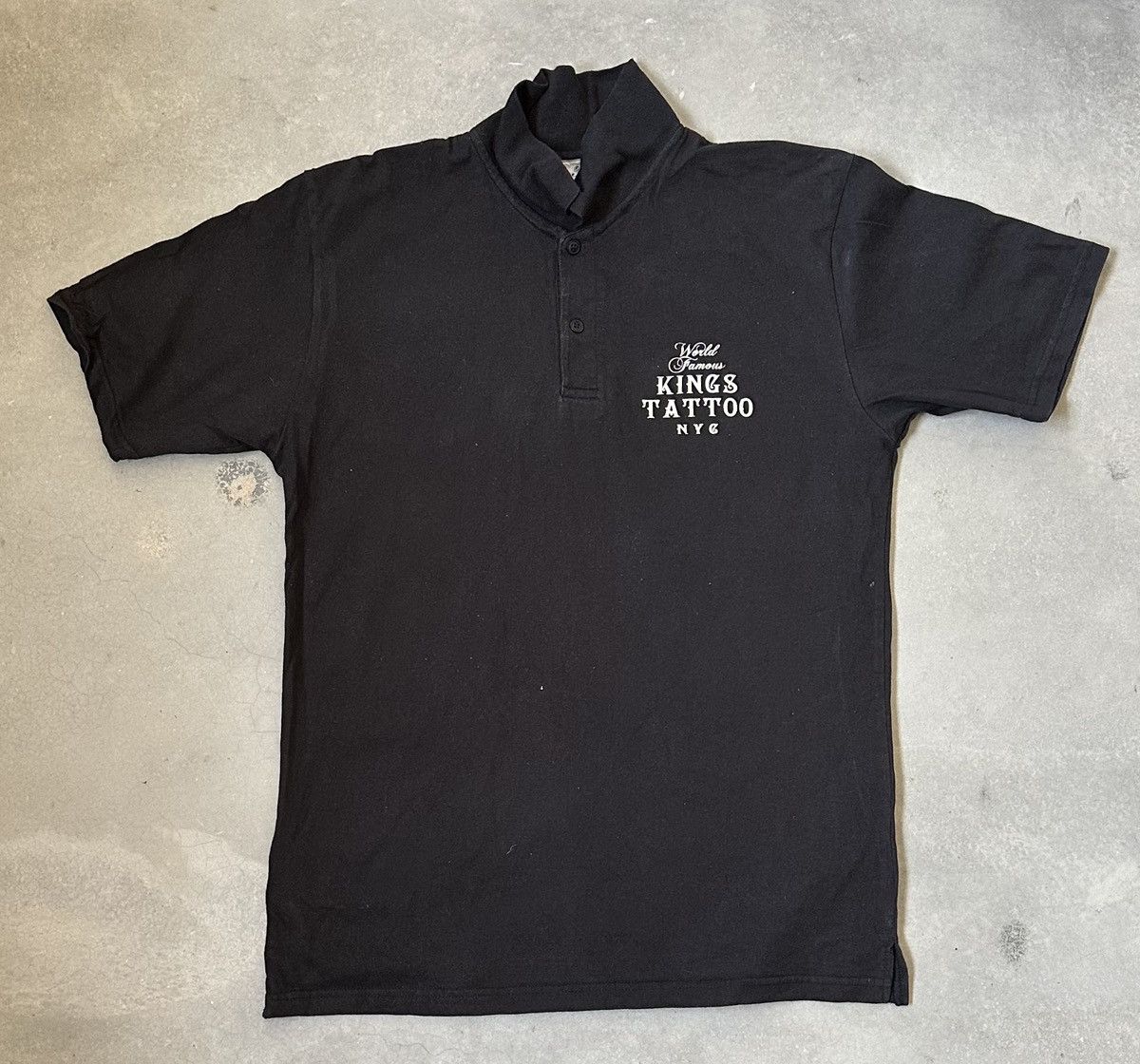 Vintage KINGS TATTOO NYC POLO TEE Size US M / EU 48-50 / 2 - 2 Thumbnail