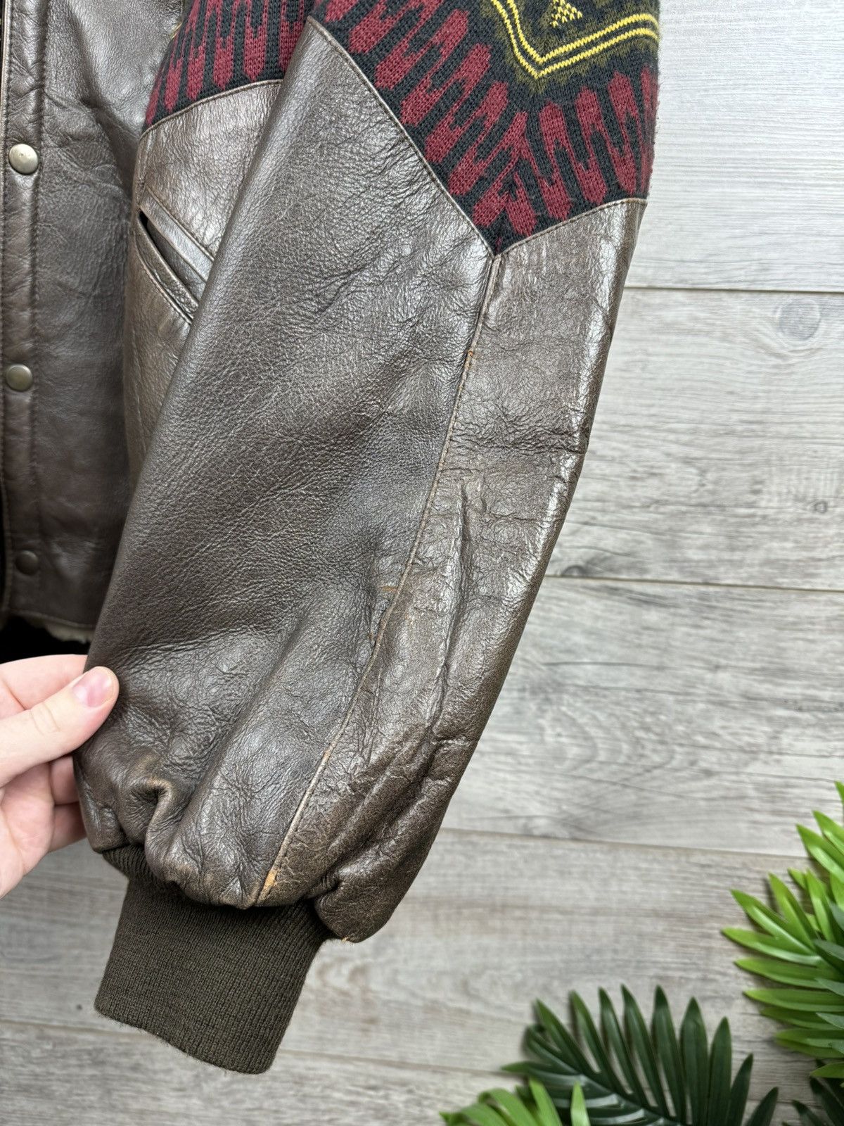 Unique warm rare vintage bomber jacket of the 80s from Skin