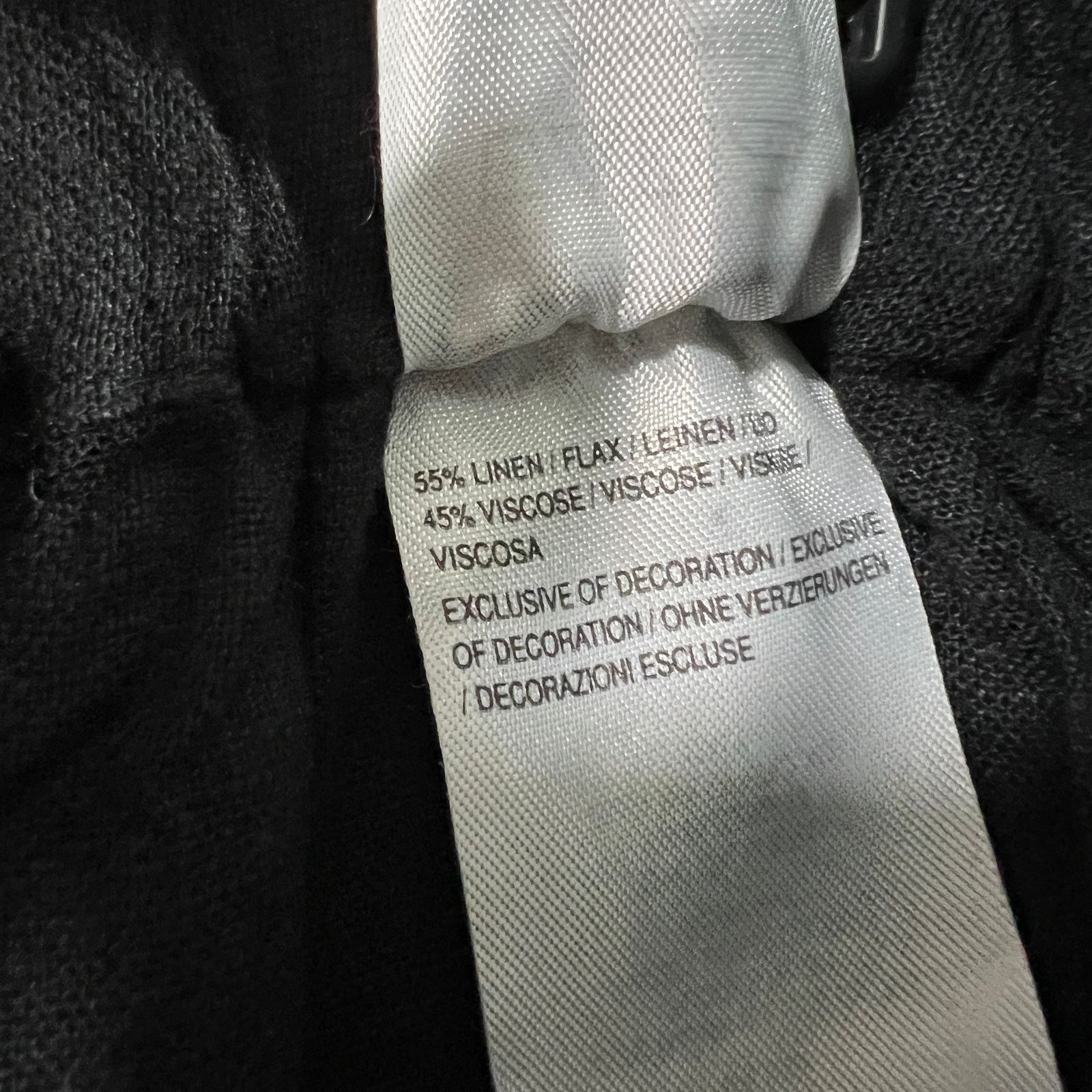 Other Isaac Mizrahi Live! Regular Linen Blend Pants Black, Reg 14 Size 36" / US 14 / IT 50 - 8 Thumbnail