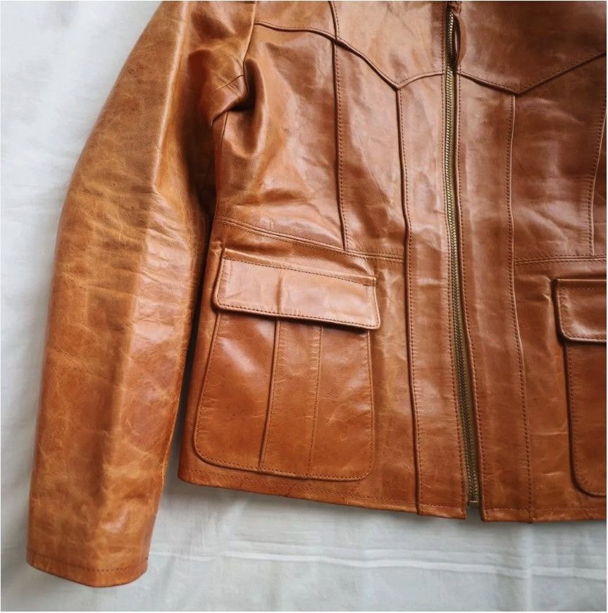 Y'2 Leather 70s-style East West leather jacket from Y'2 Leather Size US M / EU 48-50 / 2 - 6 Thumbnail