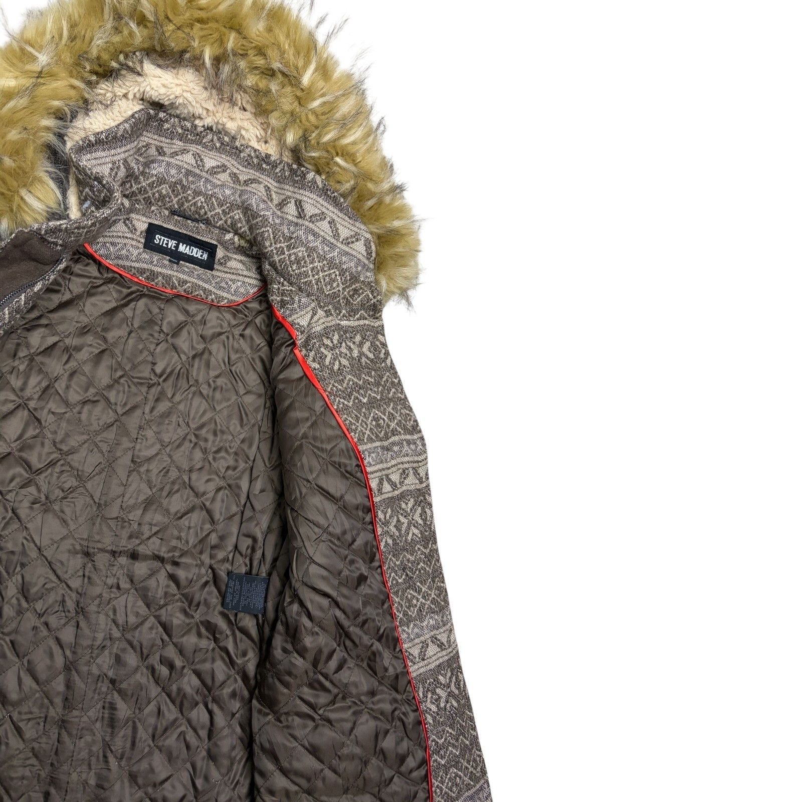 Steve Madden STEVE MADDEN Faux Fur Wool Winter Parka Jacket Coat Medium Size M / US 6-8 / IT 42-44 - 7 Thumbnail
