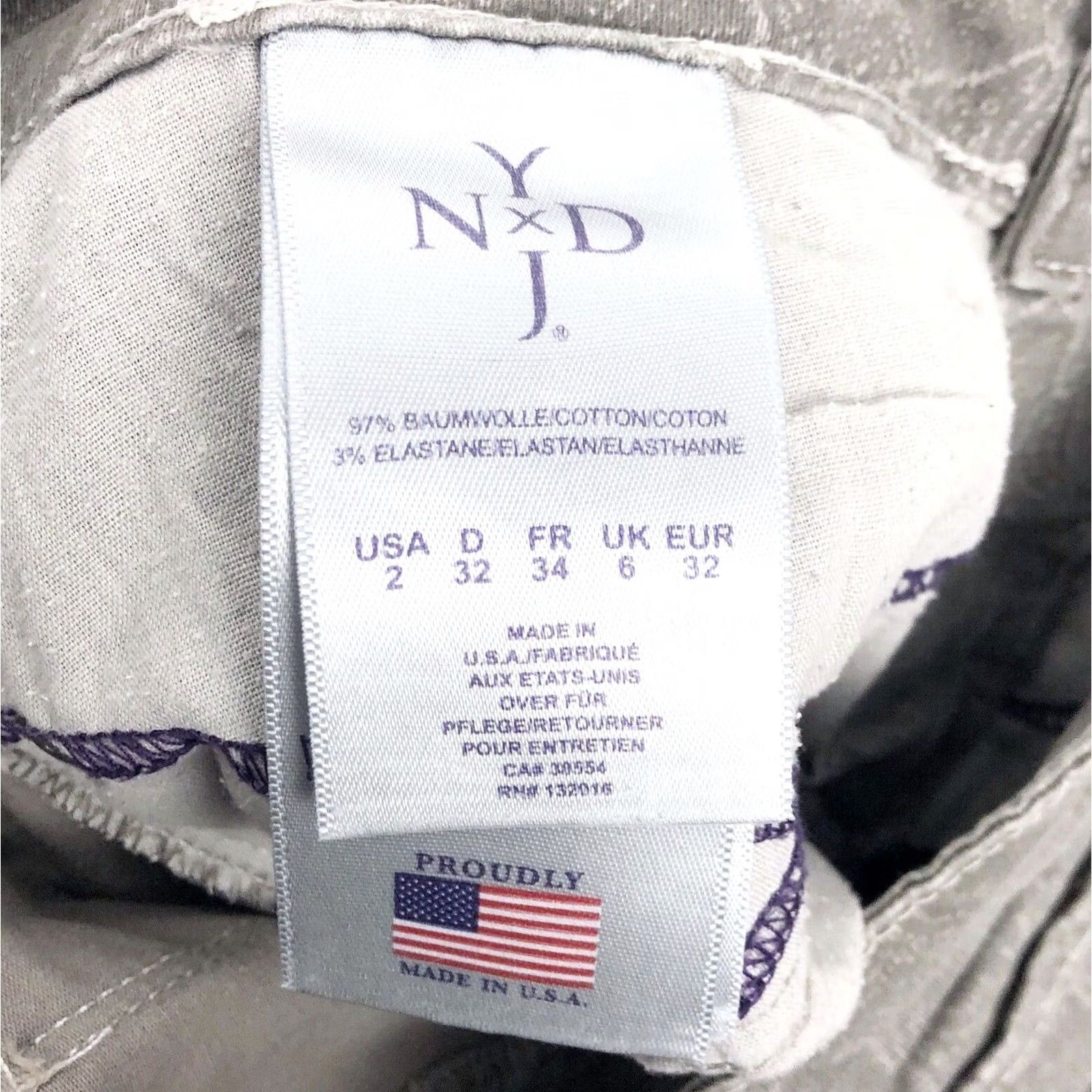 NYDJ NYDJ Jeans Womens UK 6 NOT YOUR DAUGHTERS Size L28 Grey Mix Women Slim Straight Size 28" / US 6 / IT 42 - 7 Thumbnail