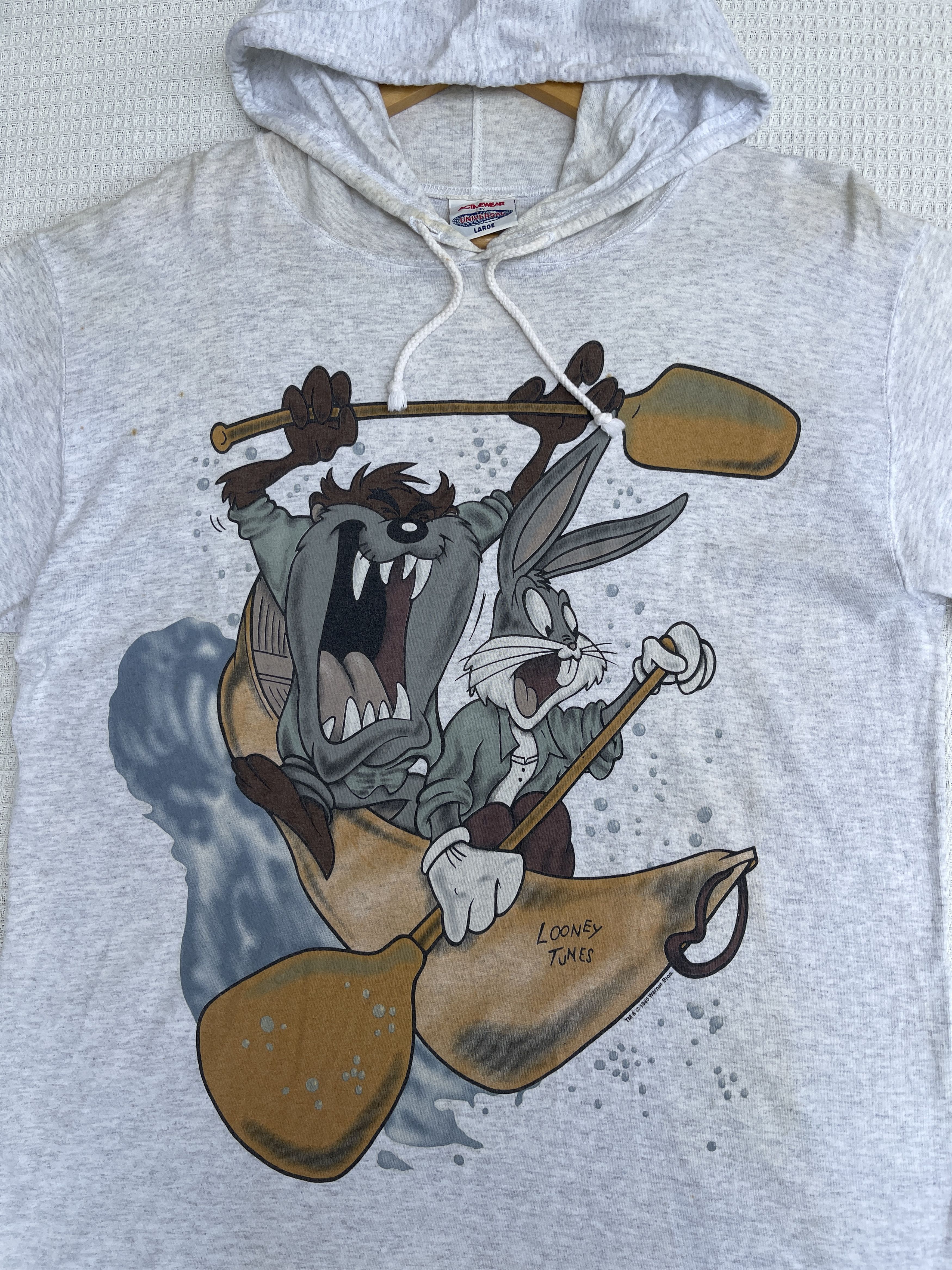 Cartoon Network Rare🔥Vintage 95’ Looney Tunes T-Shirt With Hoodie Size US M / EU 48-50 / 2 - 9 Thumbnail