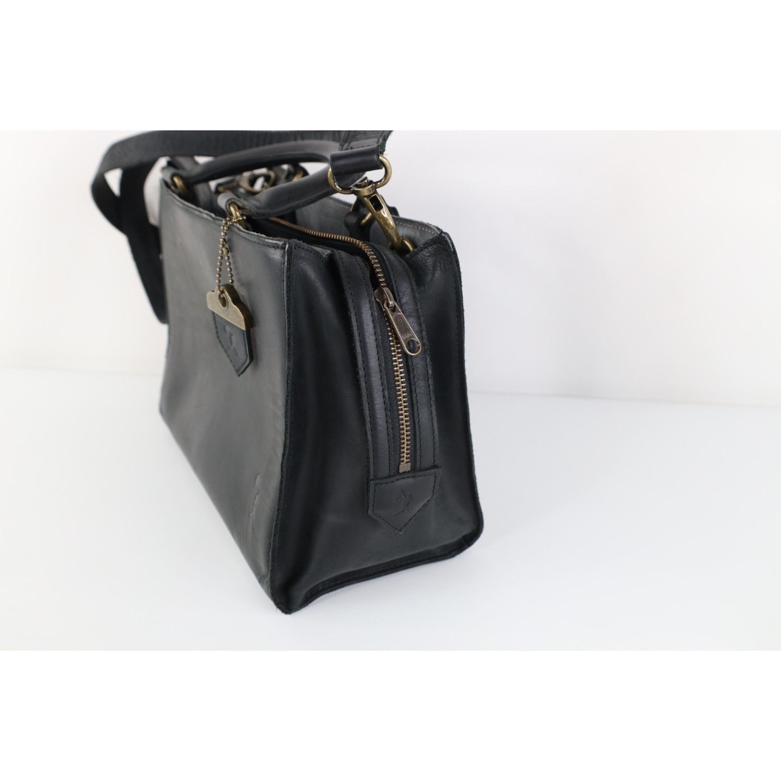 Vintage Baseballism Glove Leather Handled Game Day Purse Bag Black Size ONE SIZE - 4 Thumbnail