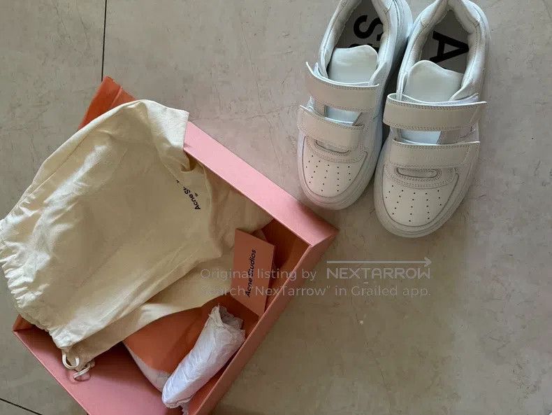 Acne Studios Acne Studios Velcro White Sneakers Size US 5 / EU 37 - 5 Thumbnail