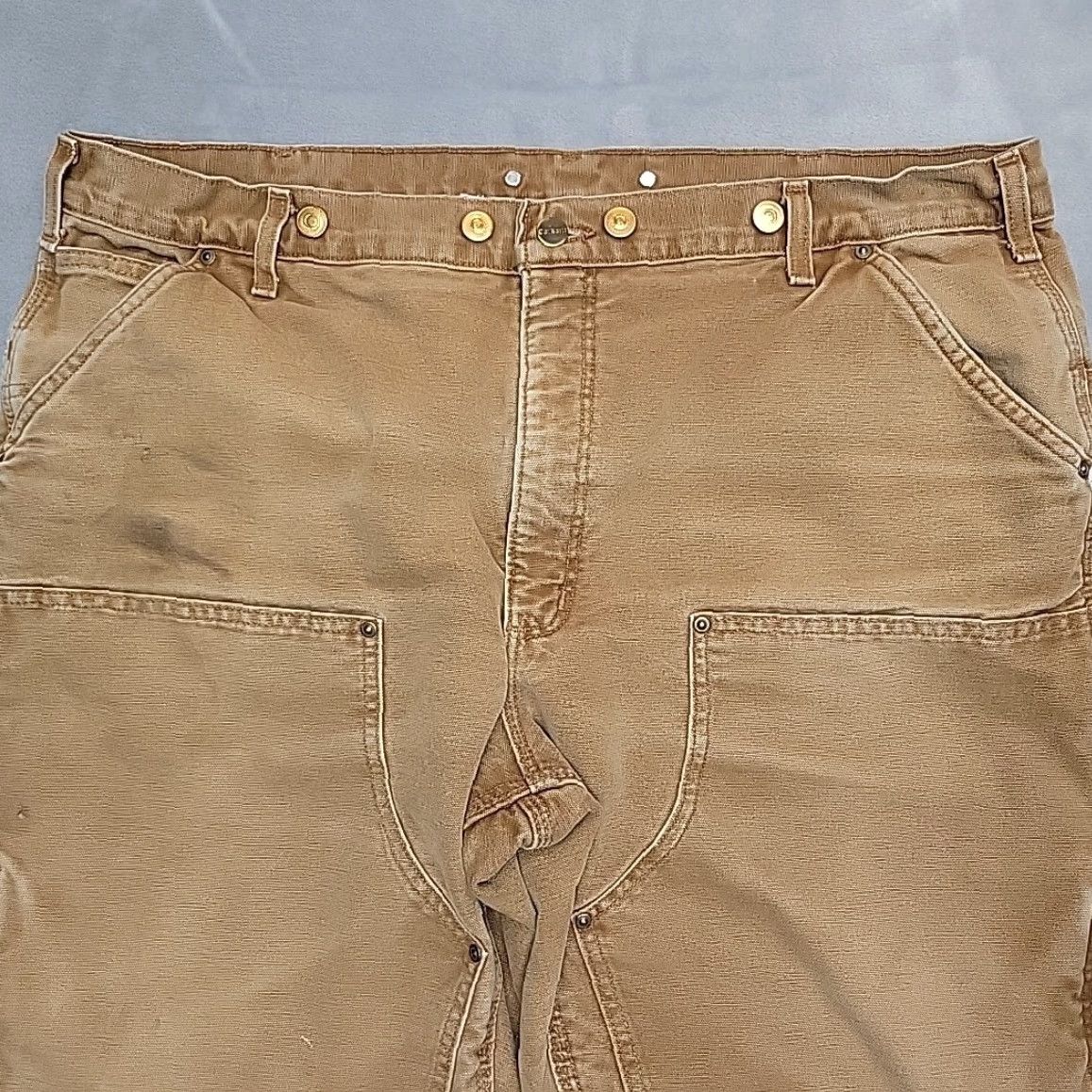 Carhartt VINTAGE Carhartt Pants Carpenter 42x30 Double Knee Insulated Canvas Brown Men Regular 5-Pocket Classic Workwear B194 Size US 42 / EU 58 - 4 Thumbnail
