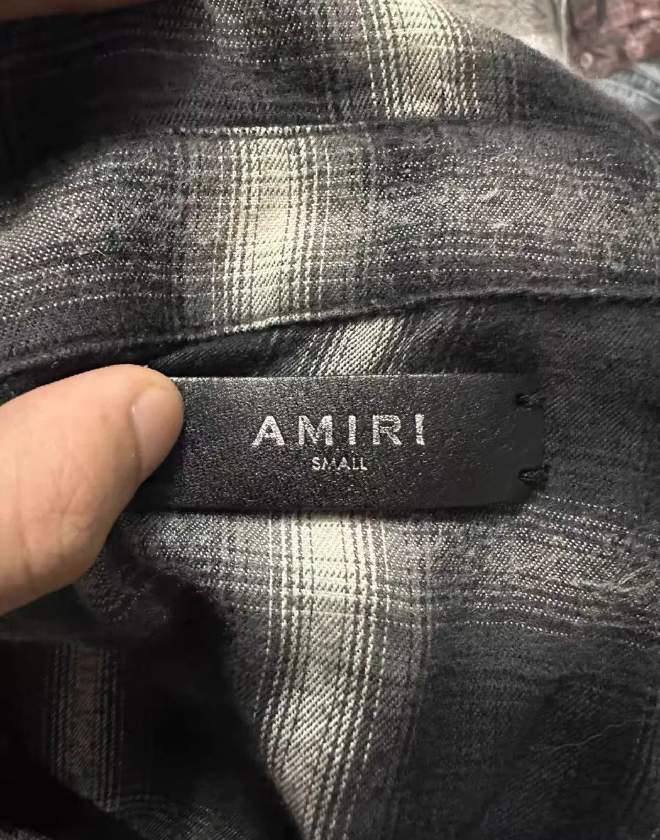 Amiri amiri black and white flannel shirt Size US S / EU 44-46 / 1 - 3 Thumbnail