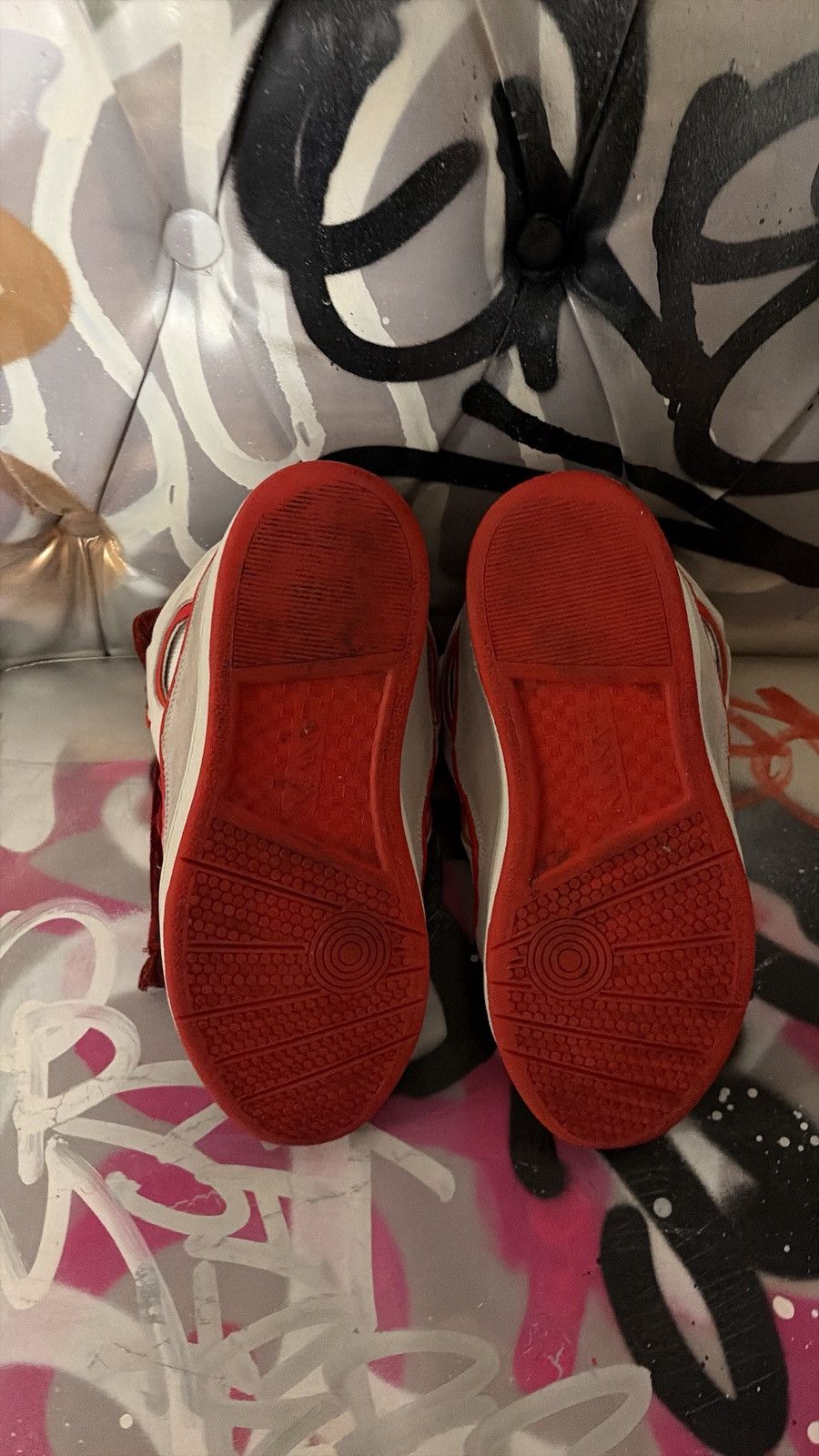Lanvin Lanvin Curb sneakers ( White/Red ) Size US 8 / EU 41 - 5 Thumbnail