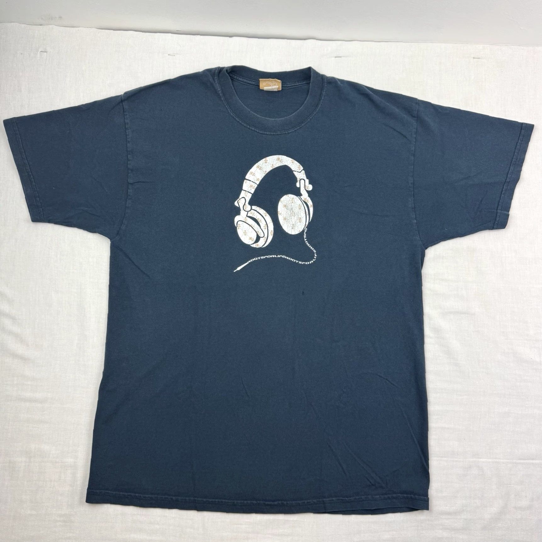 Roots VINTAGE Roots For Life T Shirt Adult XL Black Hipster 90s Y2K Music Shirt Mens Size US XL / EU 56 / 4 - 2 Thumbnail