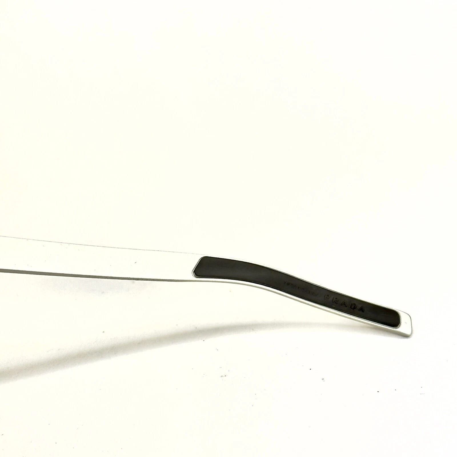 Prada PRADA 50S TECHNIQUE Rectangle Silver Sunglasses PR50SS Size ONE SIZE - 8 Thumbnail