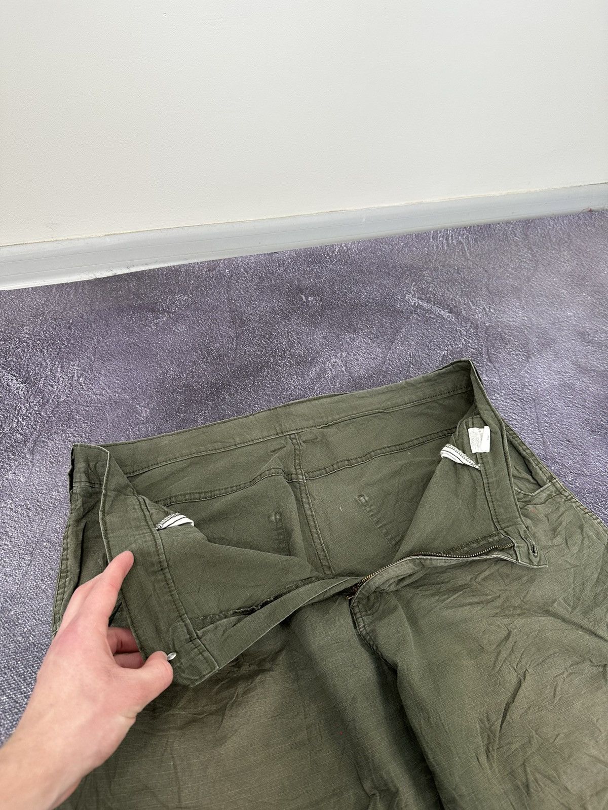 Dickies Vintage Dickies Cargo Carpenter Baggy Faded USA Work Pants Size US 38 / EU 54 - 18 Thumbnail