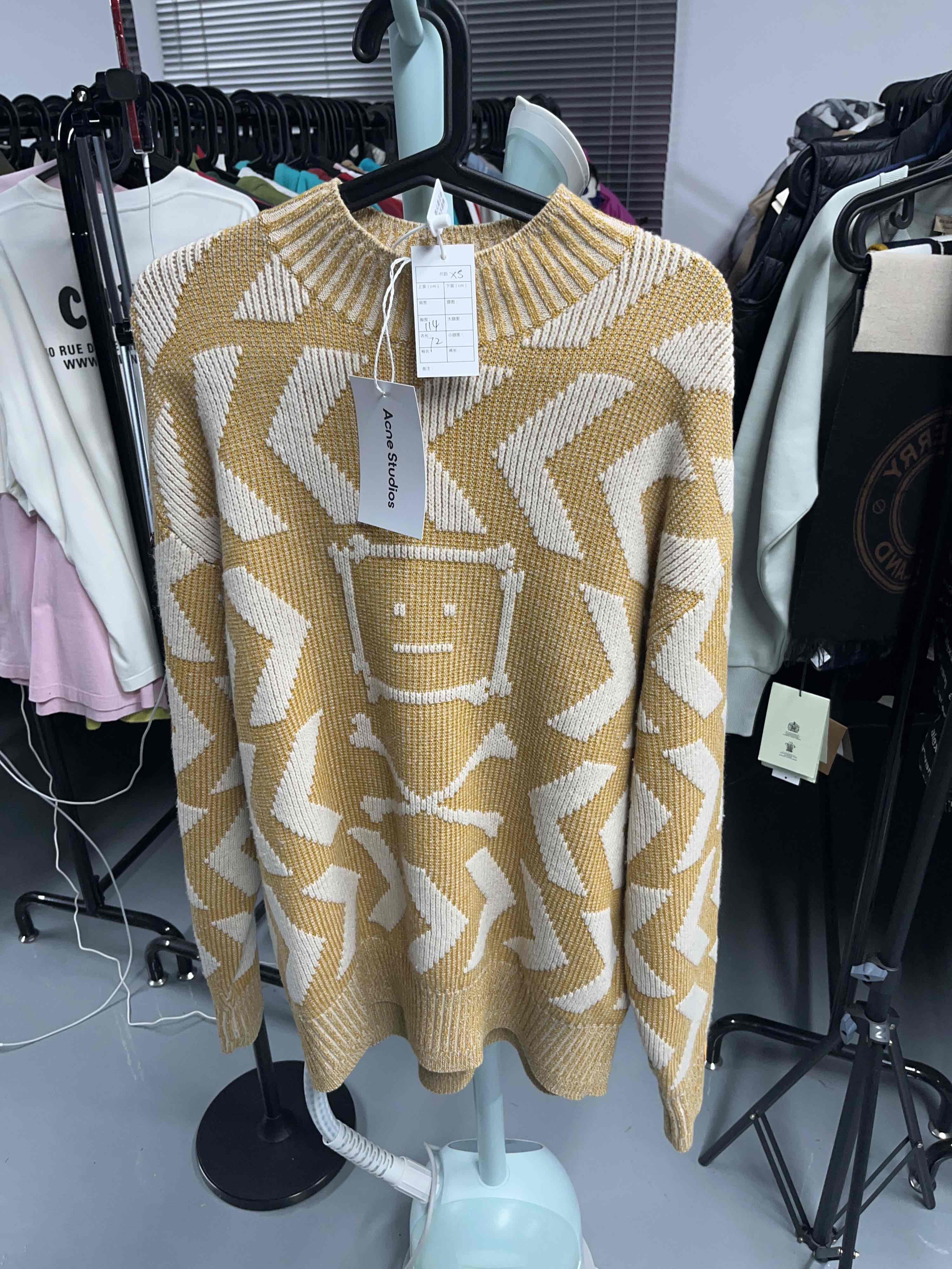 Acne Studios Acne Studios Face Pattern Sweater Size XS Size US XS / EU 42 / 0 - 1 Thumbnail