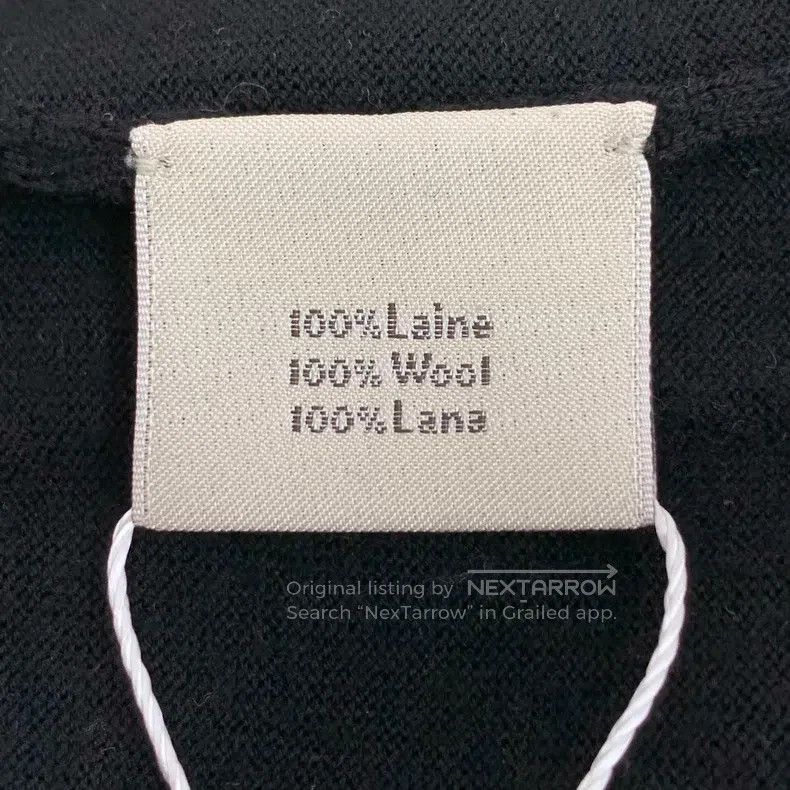 Hermes Hermes Black wool round neck long-sleeve knit Size L / US 10 / IT 46 - 6 Thumbnail