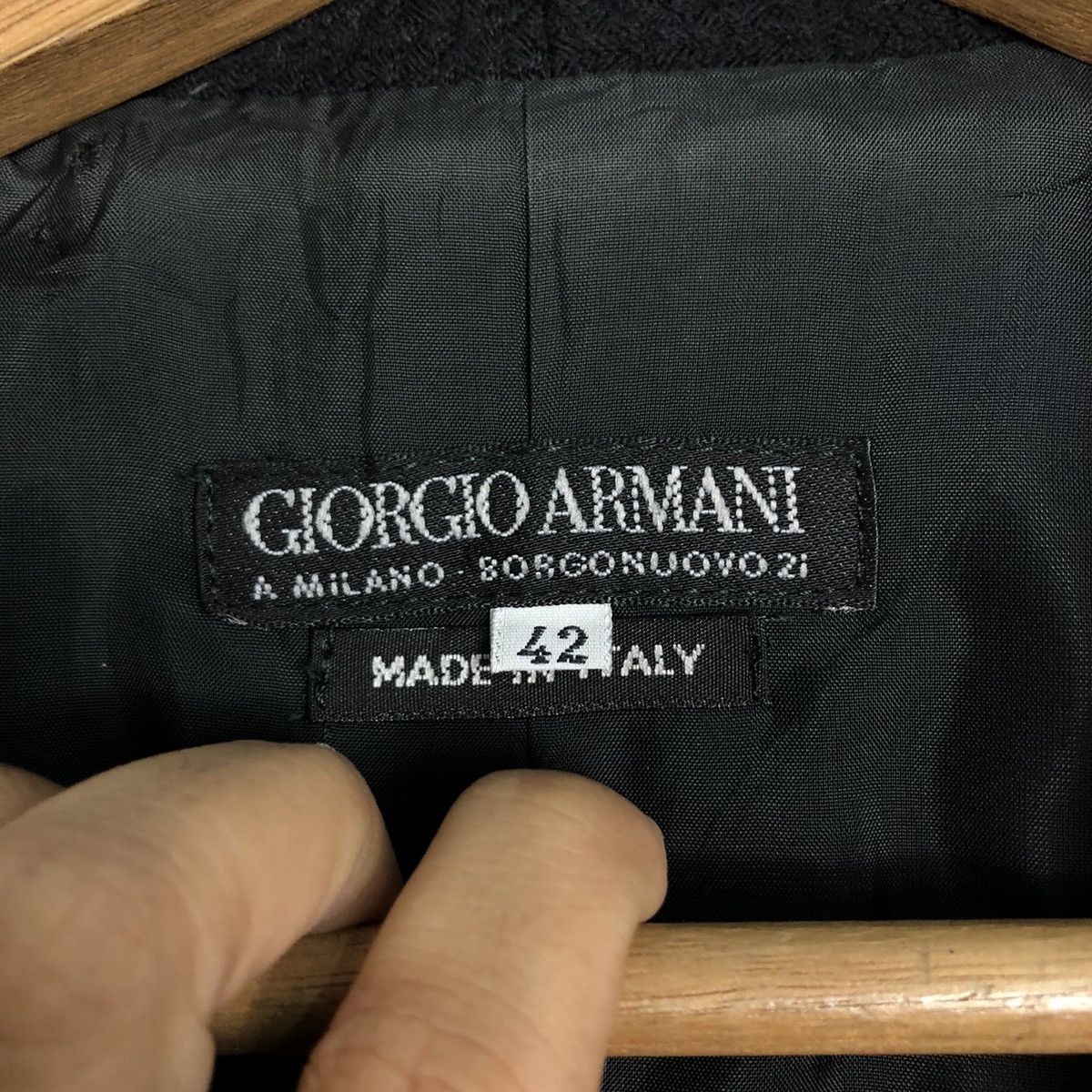 Designer × Giorgio Armani × Vintage 📌Vintage Chore Jacket Giorgio Armani Borgonuovo Italy Size M / US 6-8 / IT 42-44 - 18 Thumbnail