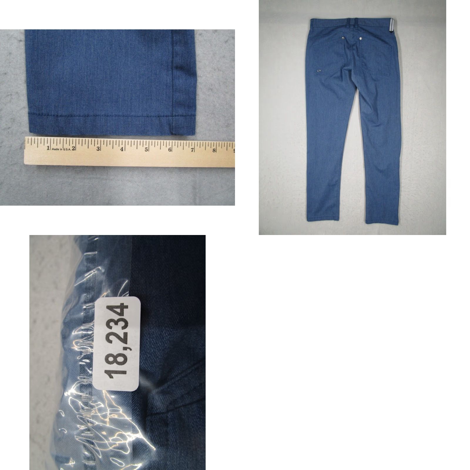Oakley VINTAGE Oakley Pants Mens 32 Blue Slim Fit Chino 50s Casual Work Stretch 32x32 Size US 32 / EU 48 - 8 Thumbnail