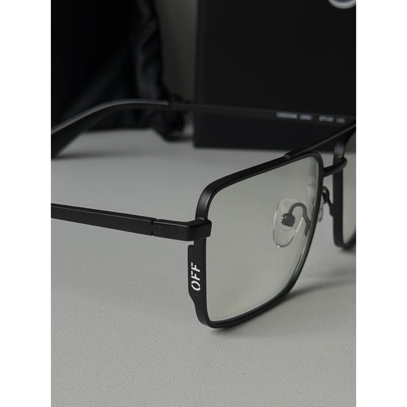 Off-White NEW Off White Opt Style 66 Bluelight Black Metal Frames Size ONE SIZE - 4 Thumbnail