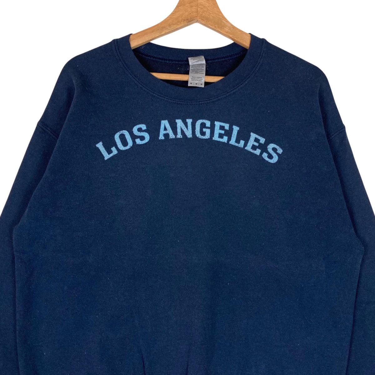 Gildan Vintage Gildan Los Angeles Pullover Jumper Sweatshirt Size US M / EU 48-50 / 2 - 2 Thumbnail
