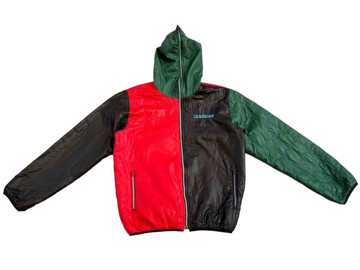 Quiksilver Vintage 2000s Quiksilver Multi Colour Reversible Puffer hood Size US XL / EU 56 / 4 - 1 Thumbnail