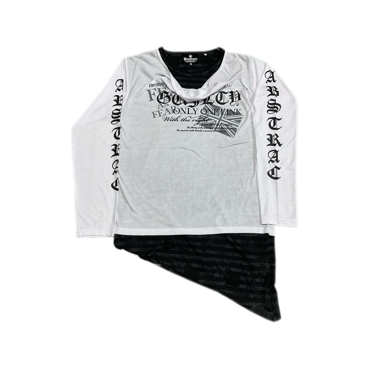 Beaumere Double Layer Asymmetrical Poem Shirt