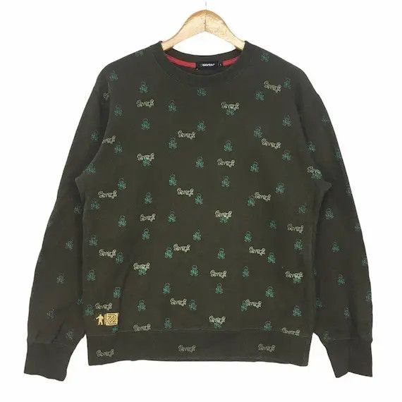 Vintage SEVEN2 SKULL AOP All Over Print Sweatshirt Pullover Jumper Size US L / EU 52-54 / 3 - 1 Thumbnail