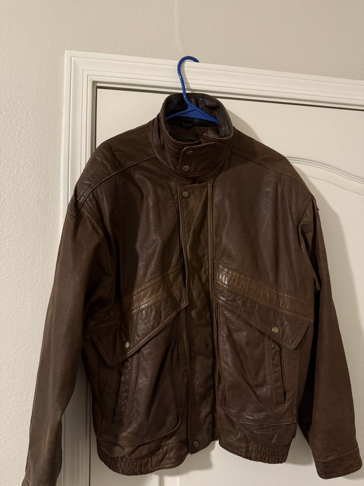 Adventure Bound Vintage Brown Aviator Jacket Size US L / EU 52-54 / 3 - 1 Thumbnail