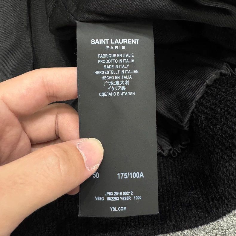 Saint Laurent Paris Saint Laurent 19 FW catwalk with black velvet scales, glass Size US M / EU 48-50 / 2 - 4 Thumbnail