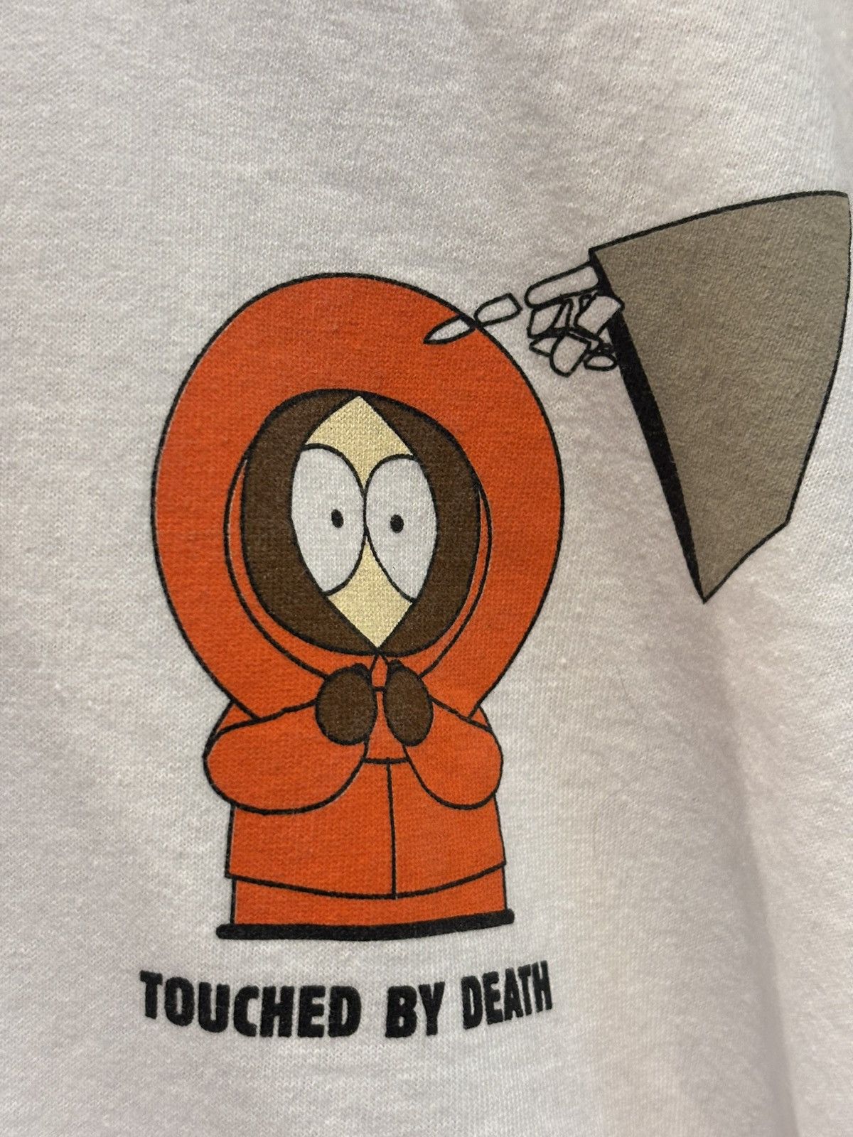 Gildan 1998 Vtg. South Park THE MANY DEATHS OF KENNY White Shirt XL Size US XL / EU 56 / 4 - 5 Thumbnail