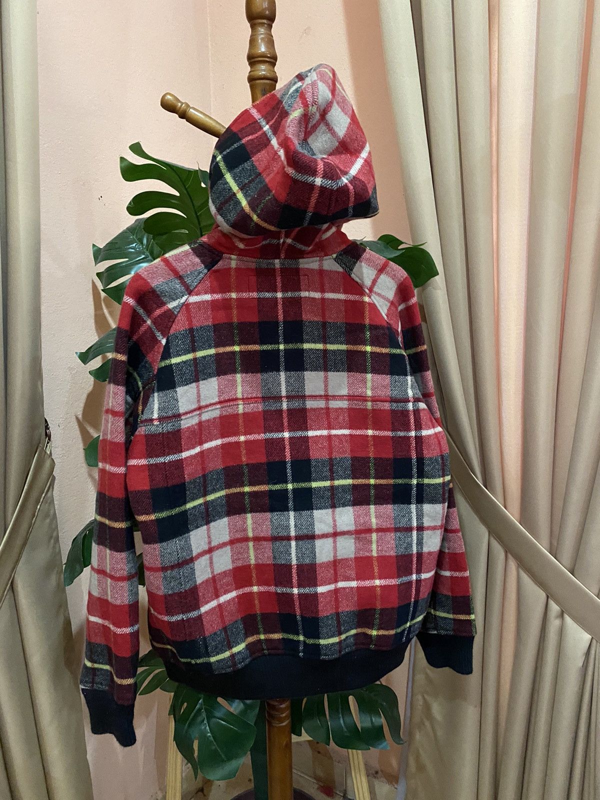Columbia Columbia Sportswear Red Plaid Wool Blend Hoodie Jacket Size US M / EU 48-50 / 2 - 12 Thumbnail