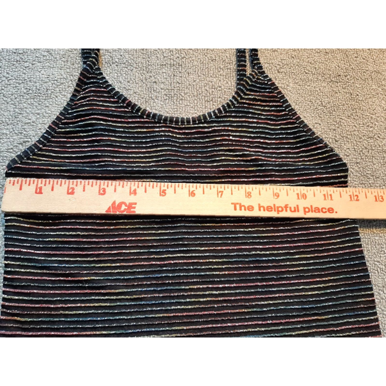 Urban Outfitters Urban Outfitters Crop Top Womens Small Petite S P Colorful Sparkle Tank Sleeveless Floral Pullover Cropped Size S / US 4 / IT 40 - 3 Thumbnail