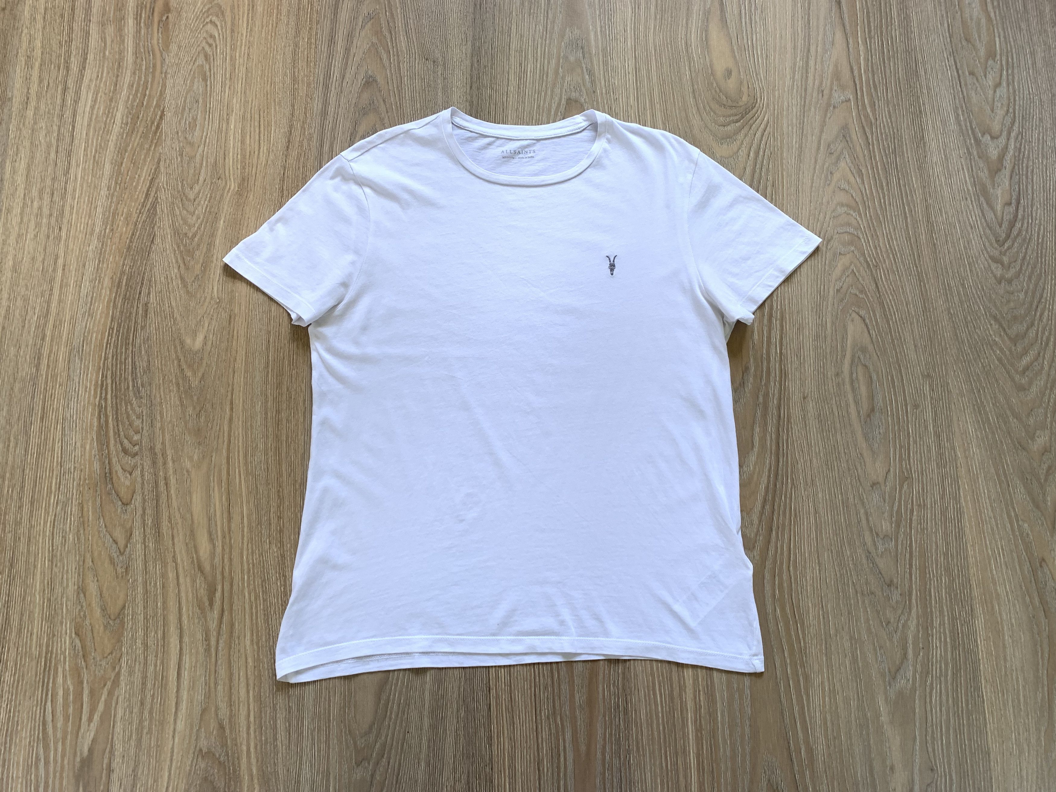 Allsaints Allsaints White Basic Cotton T Shirt Size US M / EU 48-50 / 2 - 1 Thumbnail