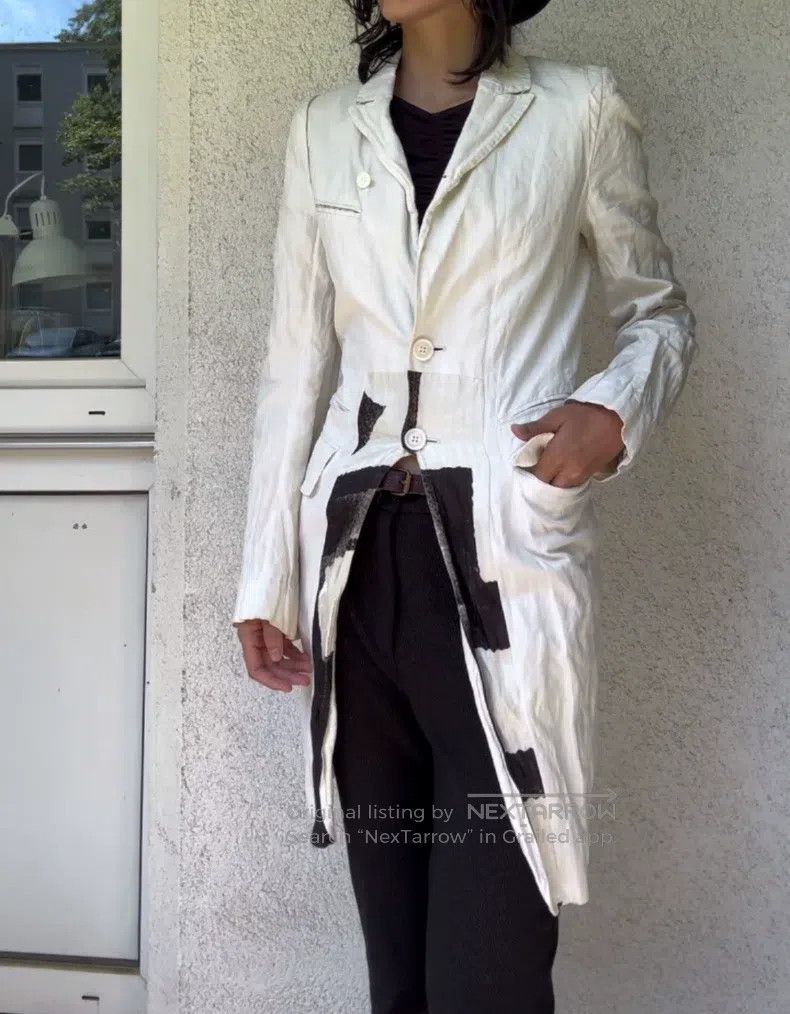 Ann Demeulemeester Ann Demeulemeester 36 tuxedo white coat Size S / US 4 / IT 40 - 1 Thumbnail