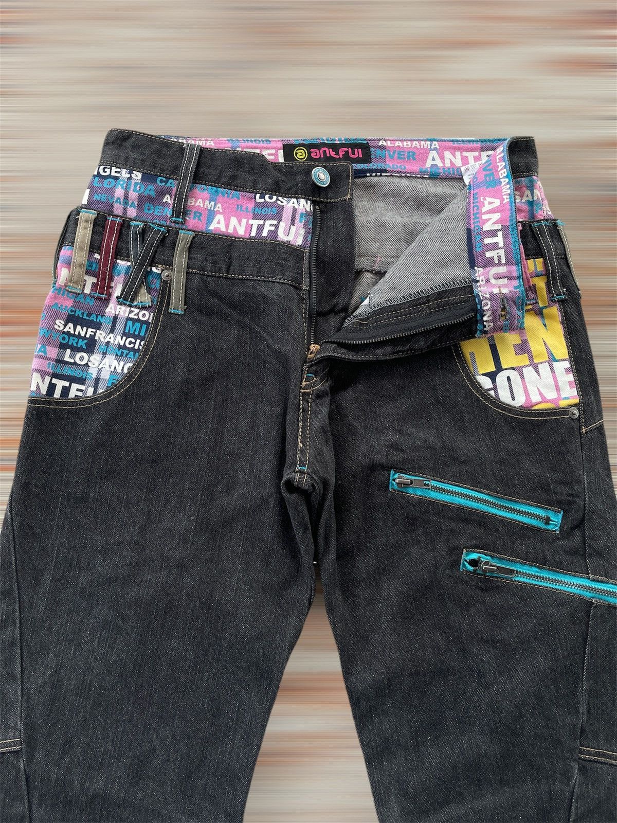 Japanese Brand ANTFUI DOUBLE WAIST LOOKLIKE HYSTERIC Size US 31 - 5 Thumbnail