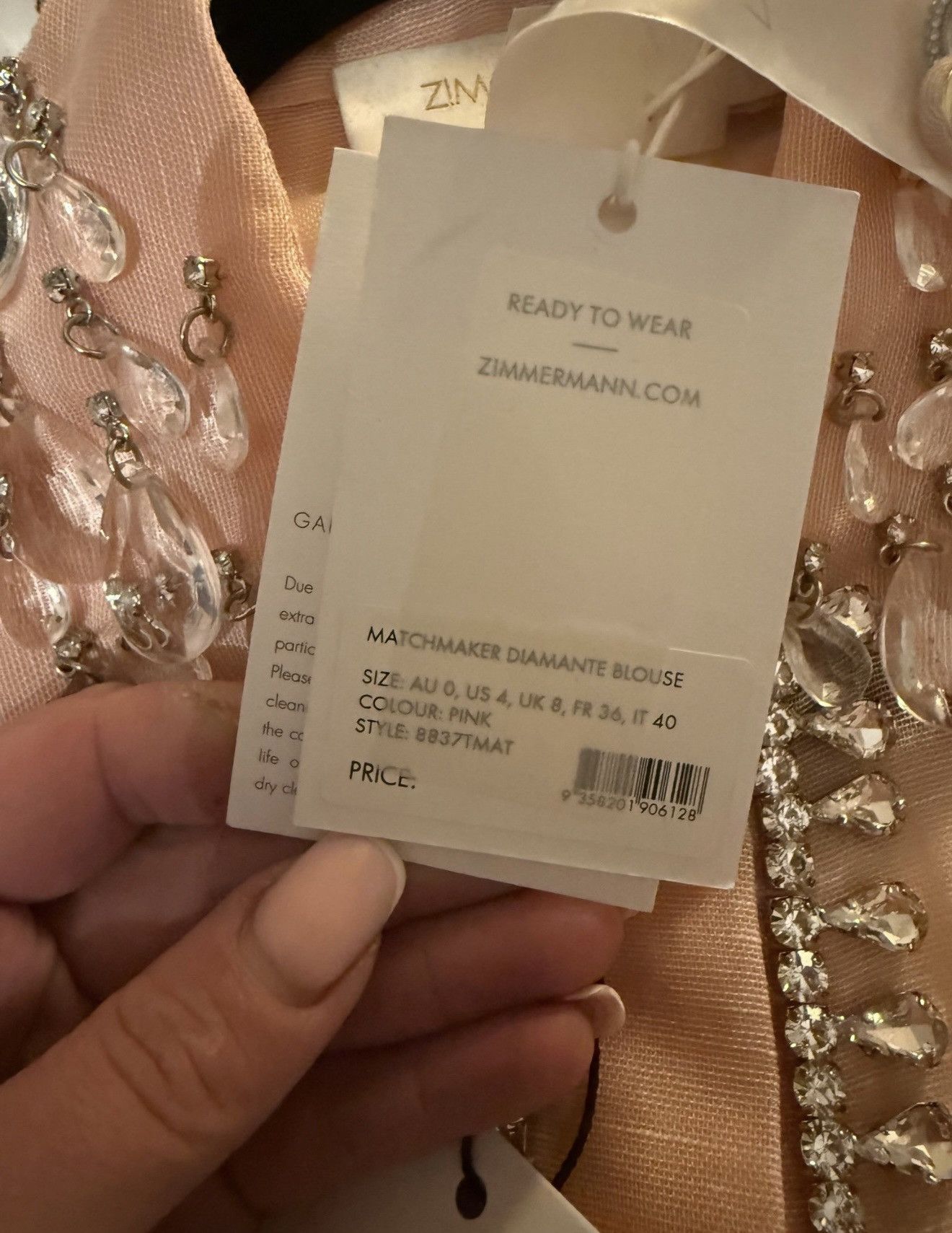 Zimmermann Zimmermann Matchmaker Diamante Blouse Size S / US 4 / IT 40 - 5 Thumbnail